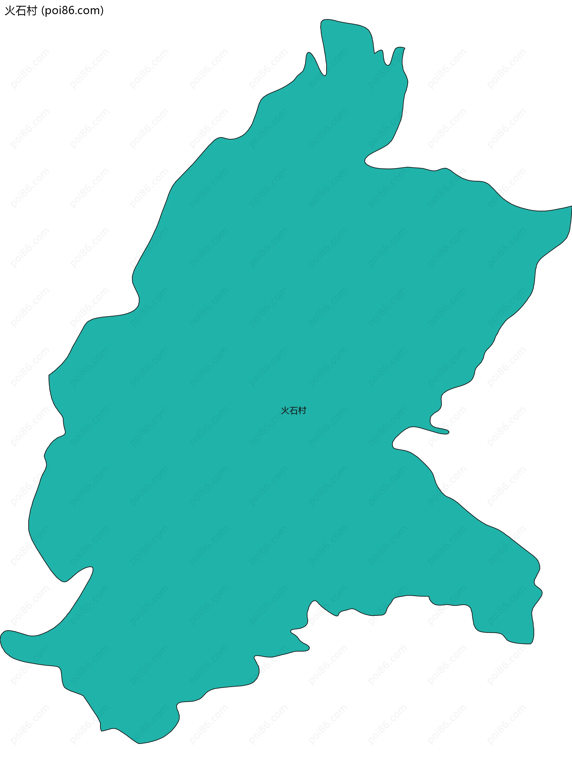 火石村边界地图