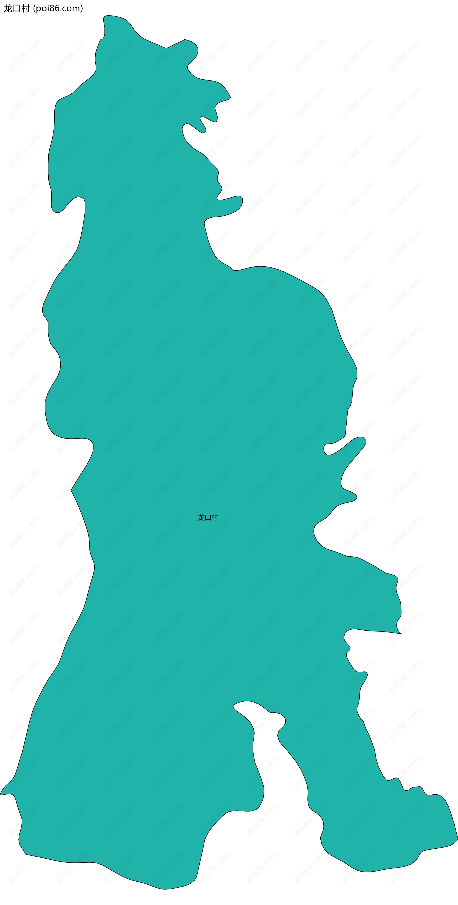 龙口村边界地图