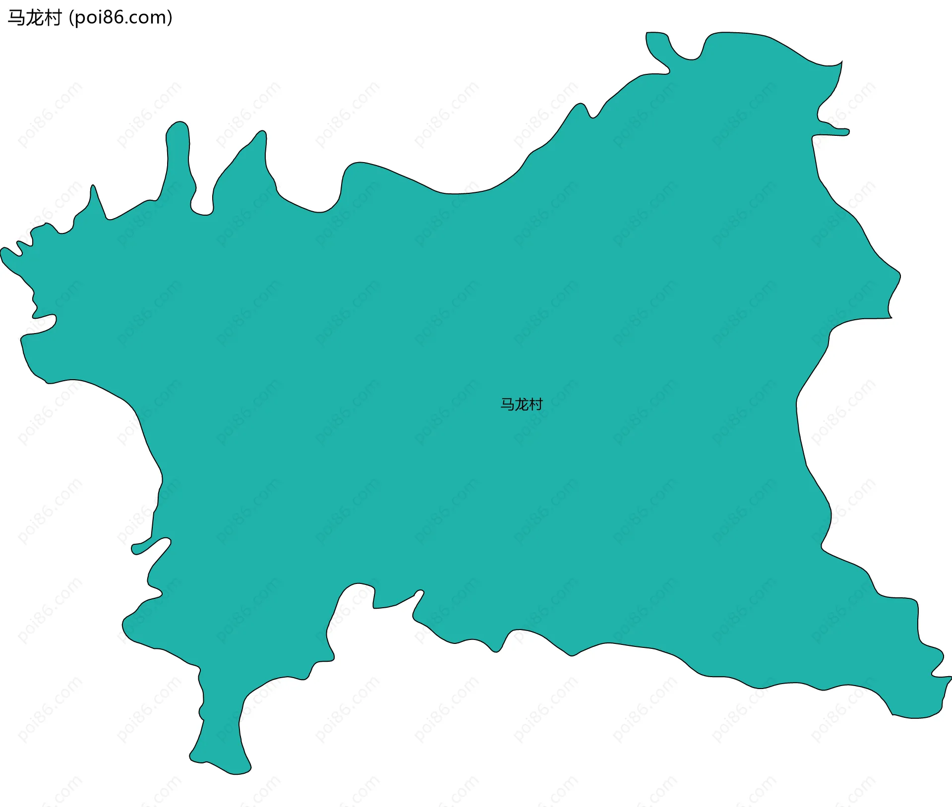 马龙村边界地图