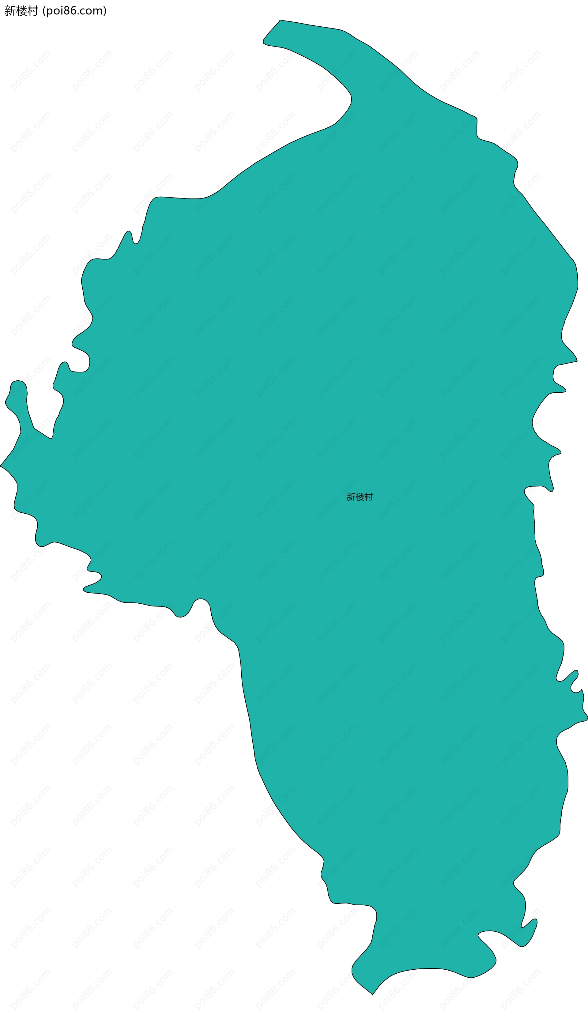 新楼村边界地图