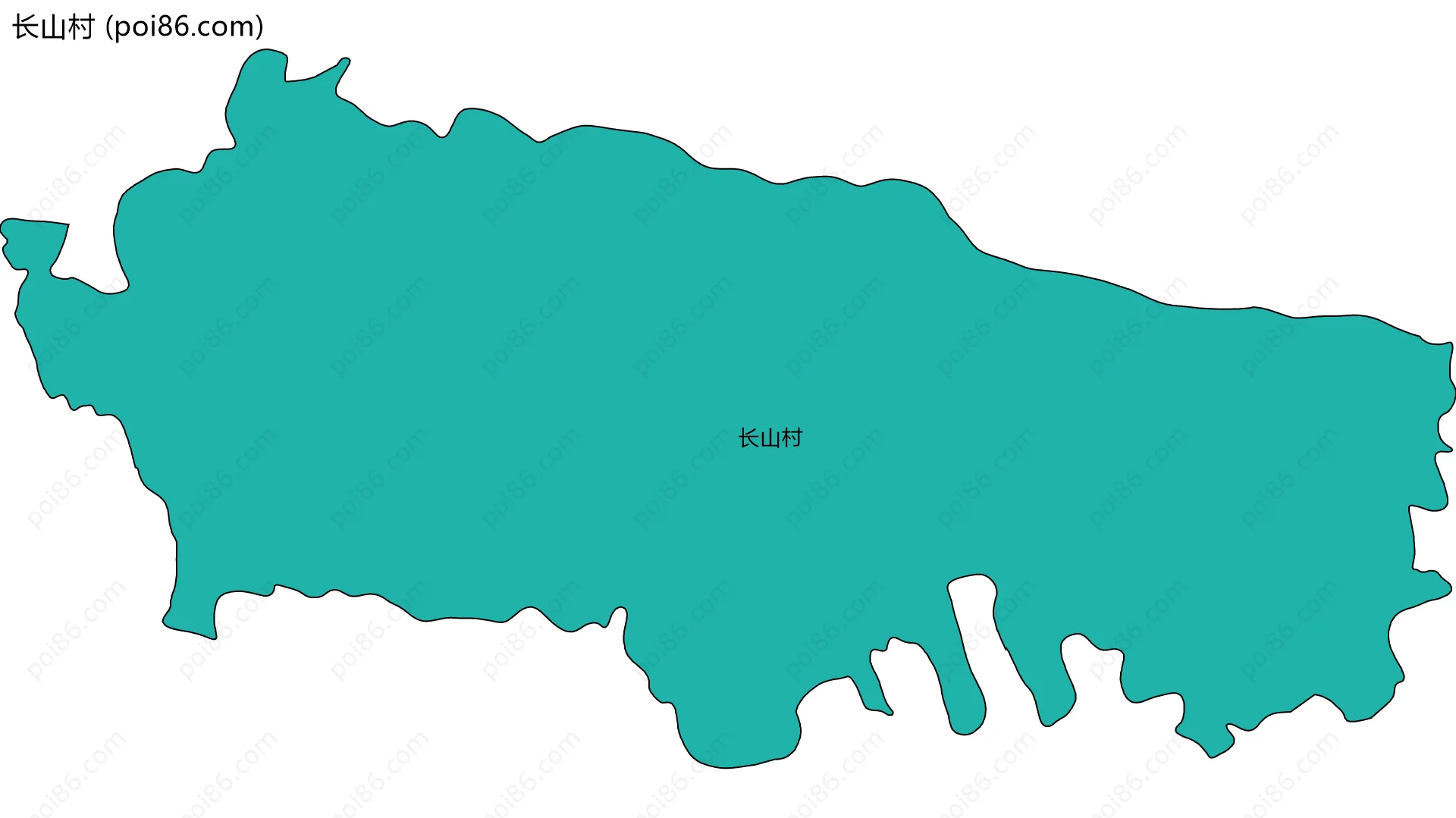长山村边界地图