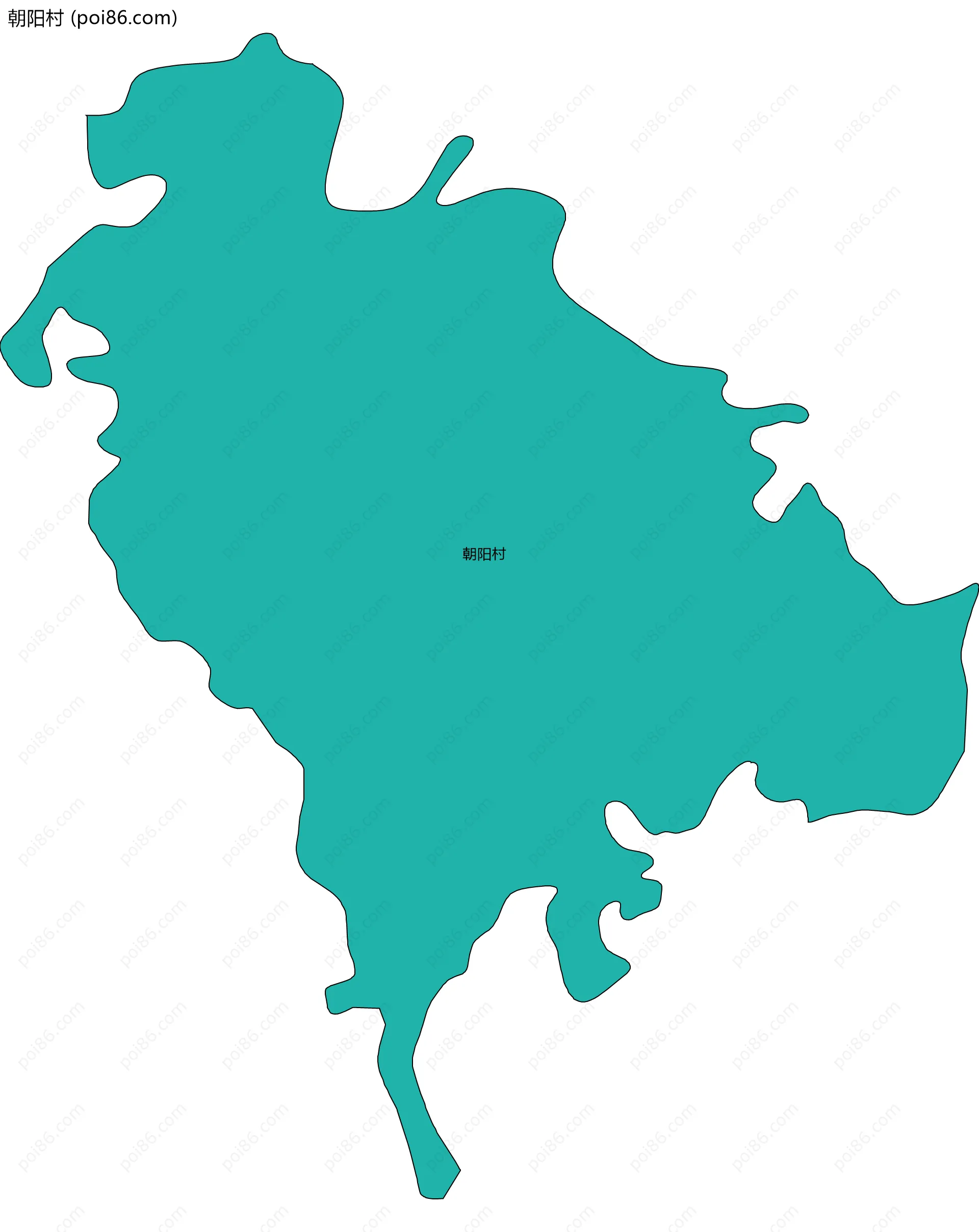 朝阳村边界地图