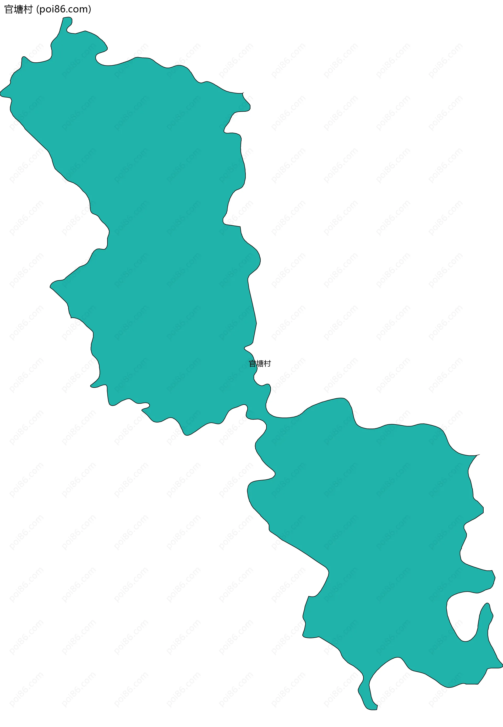 官塘村边界地图