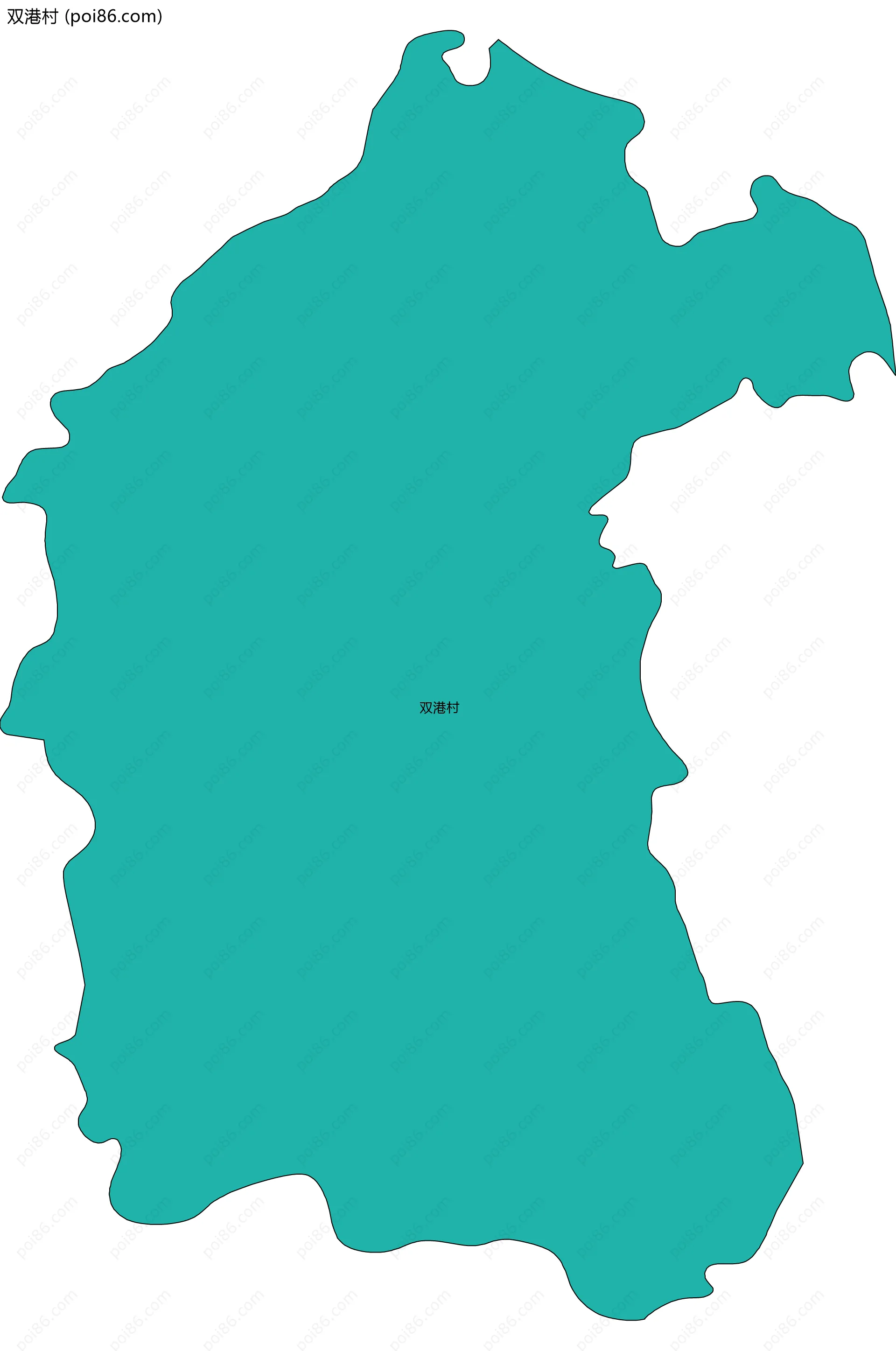 双港村边界地图