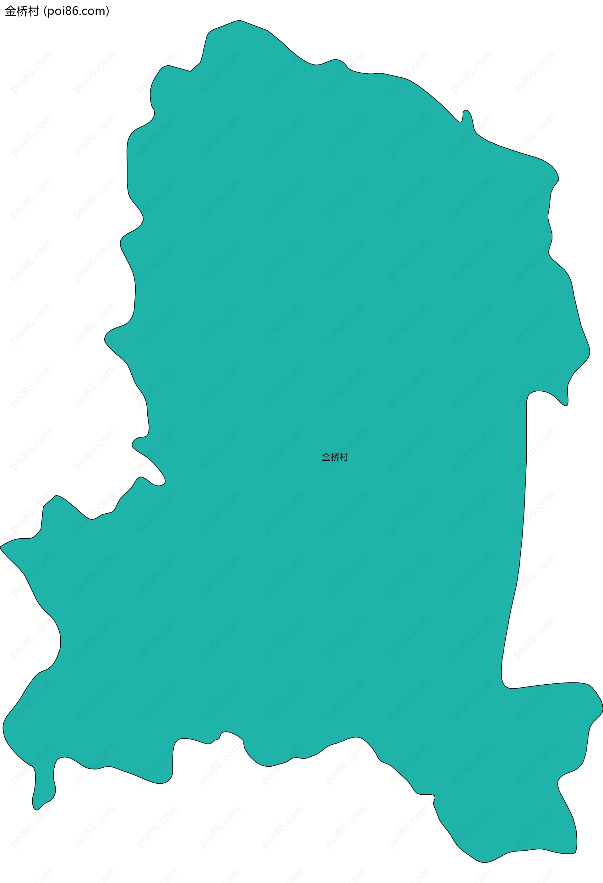 金桥村边界地图