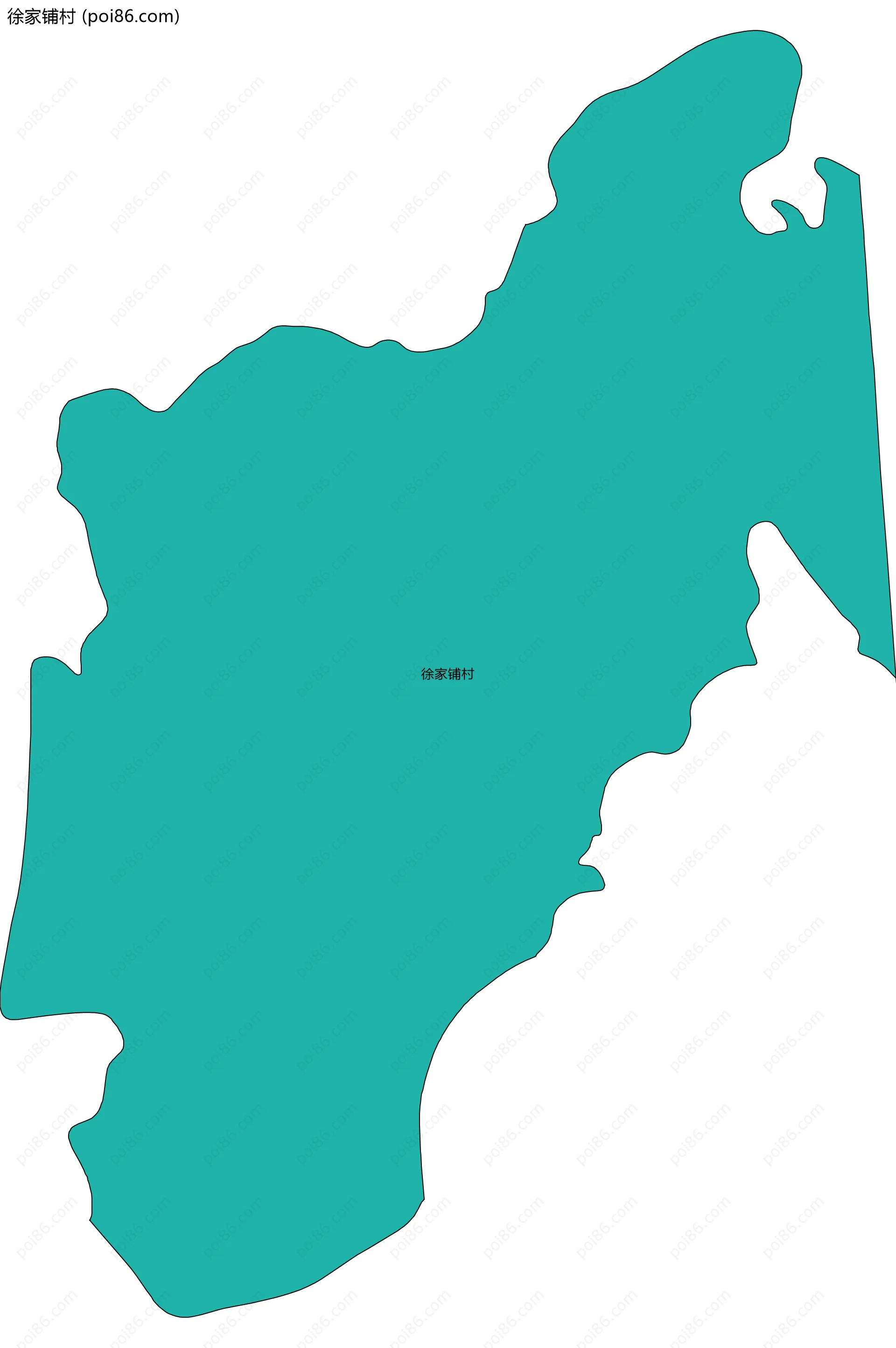 徐家铺村边界地图