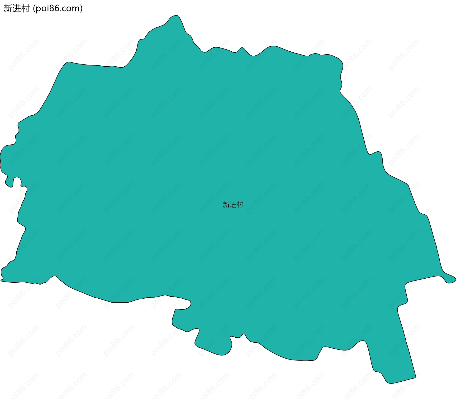 新进村边界地图