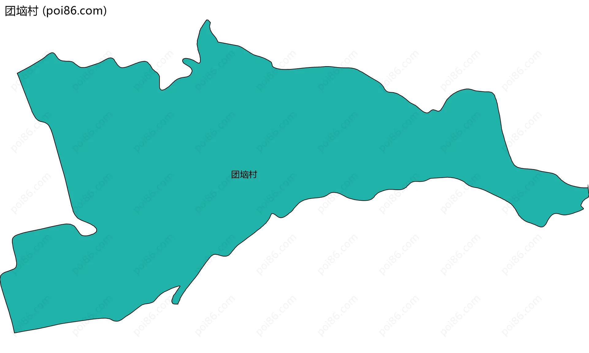 团垴村边界地图