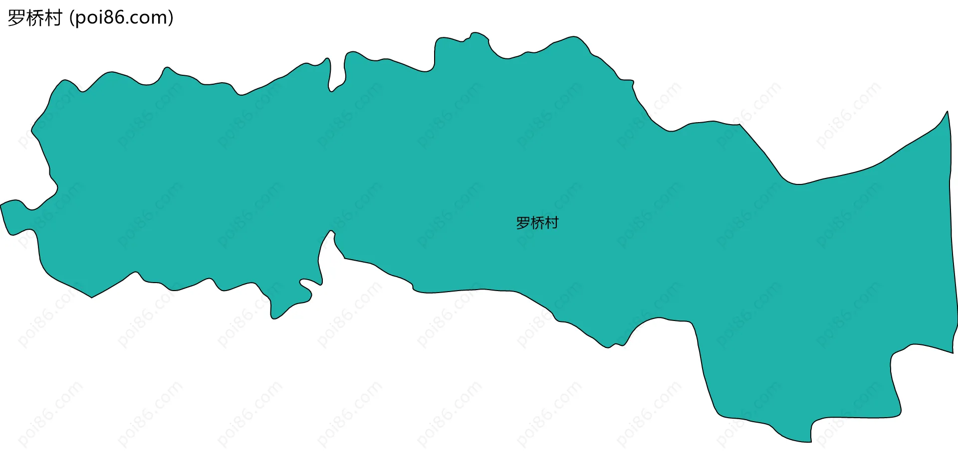 罗桥村边界地图