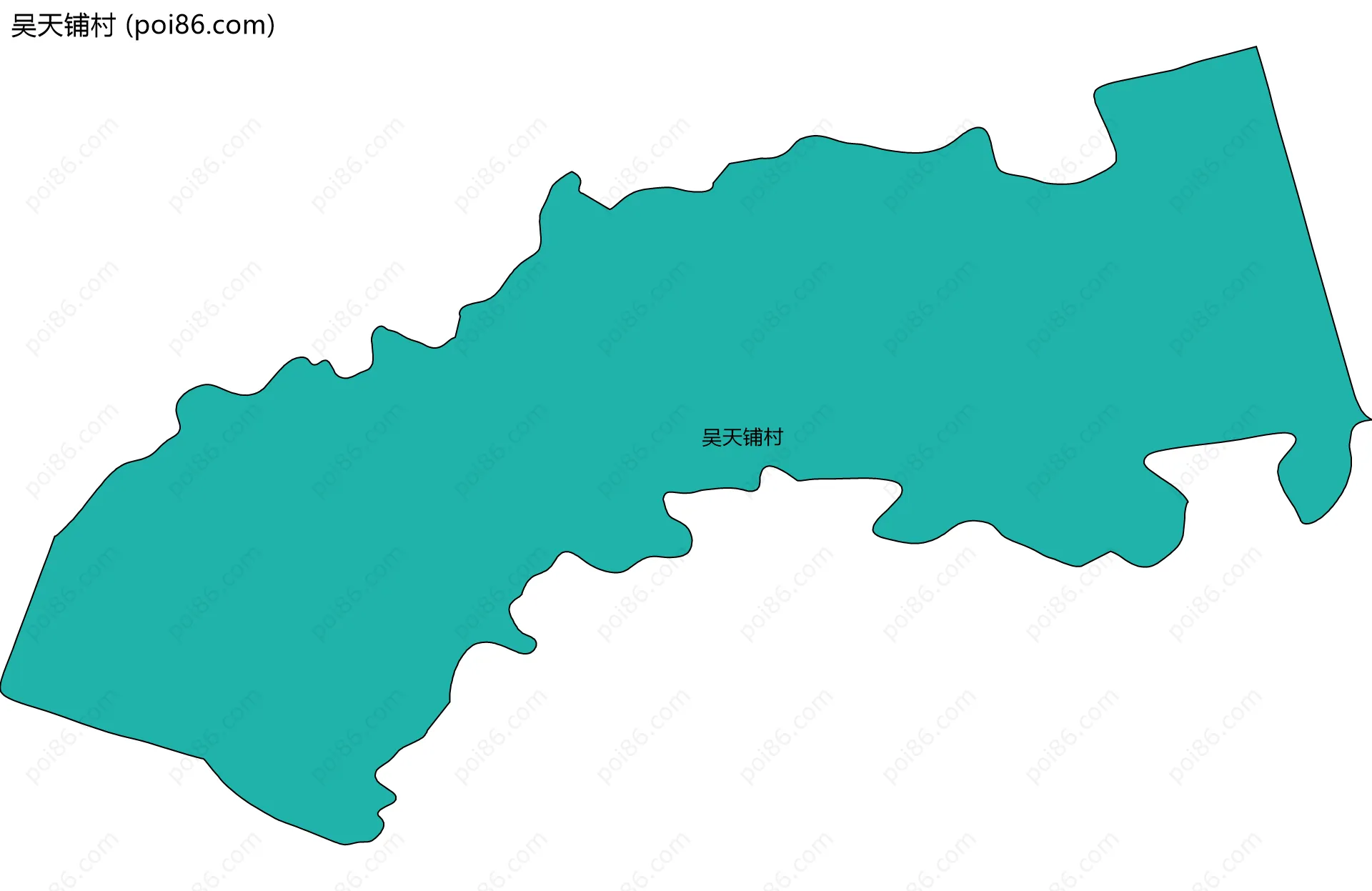吴天铺村边界地图