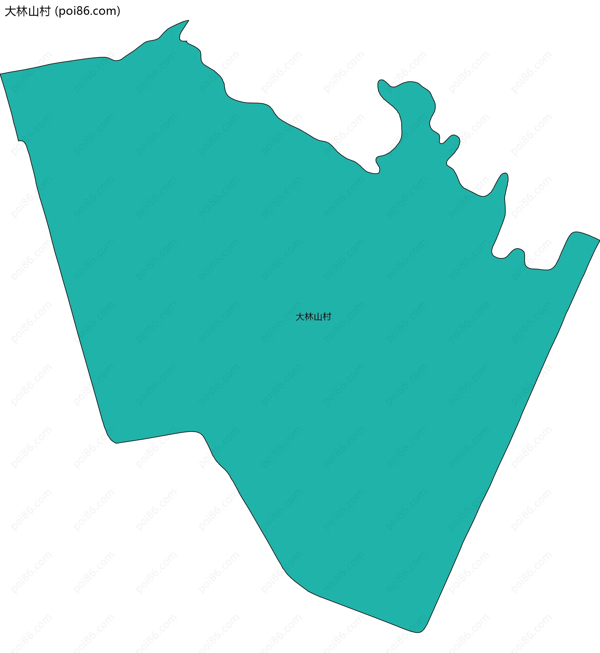 大林山村边界地图