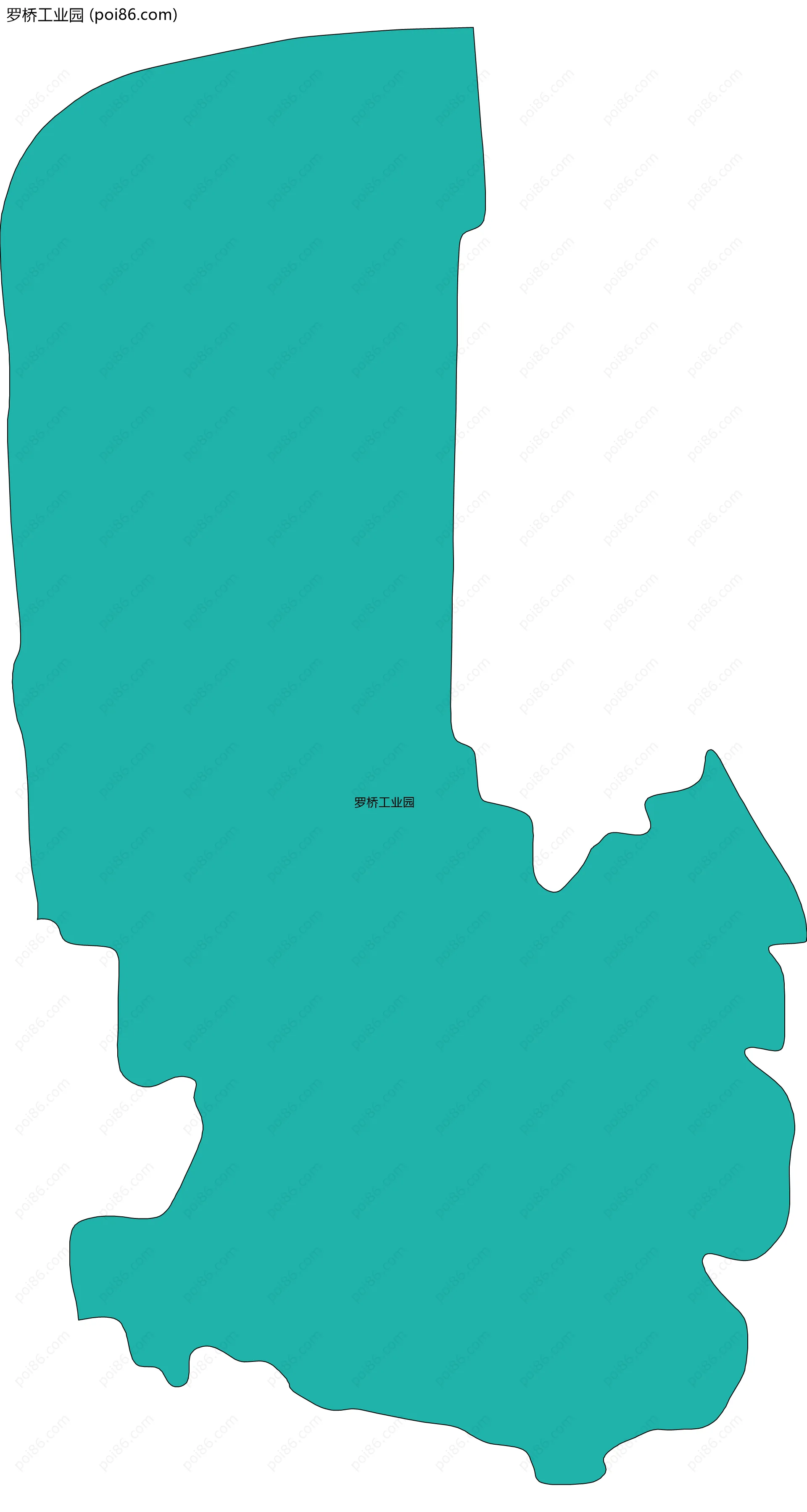 罗桥工业园边界地图