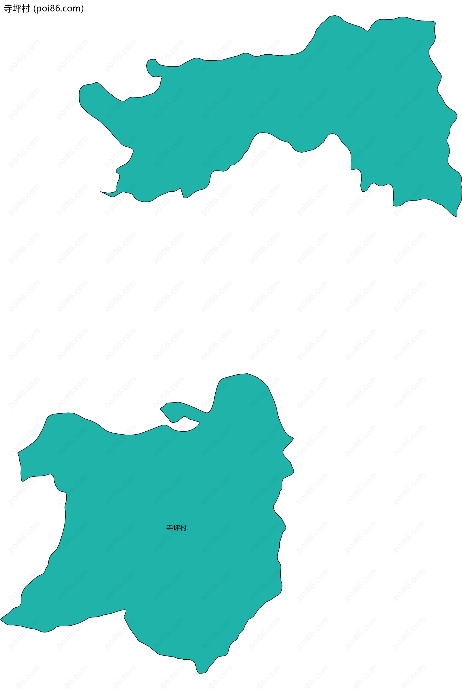 寺坪村边界地图