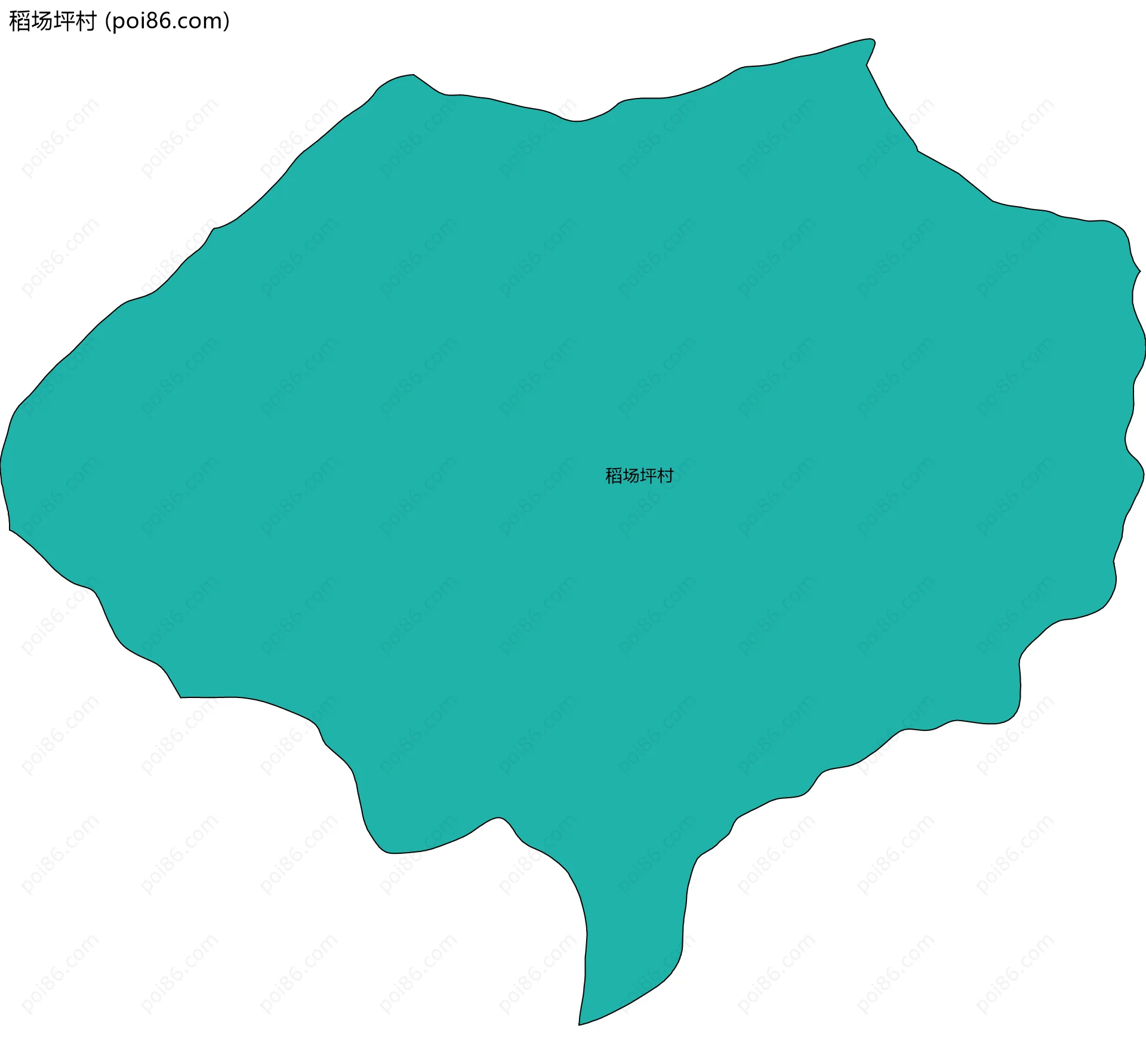 稻场坪村边界地图