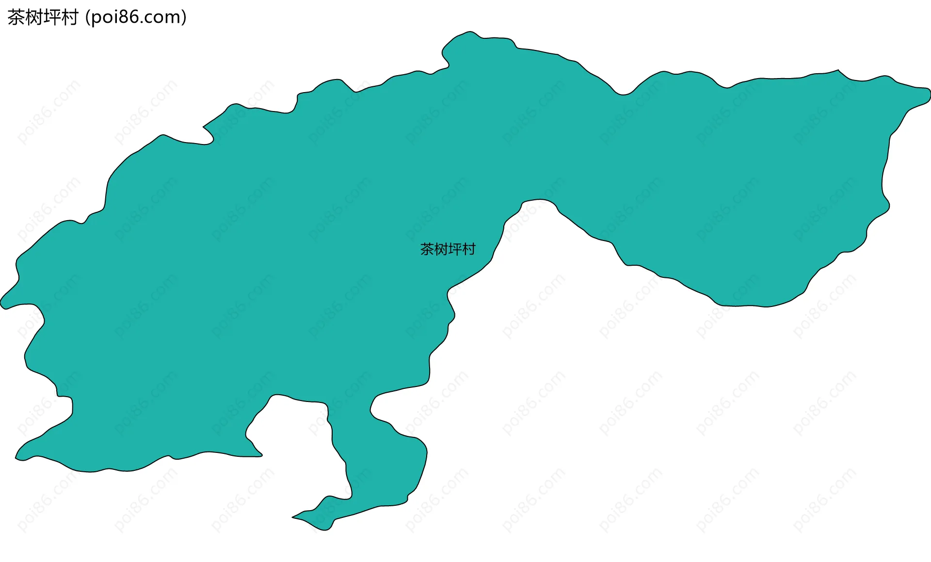 茶树坪村边界地图