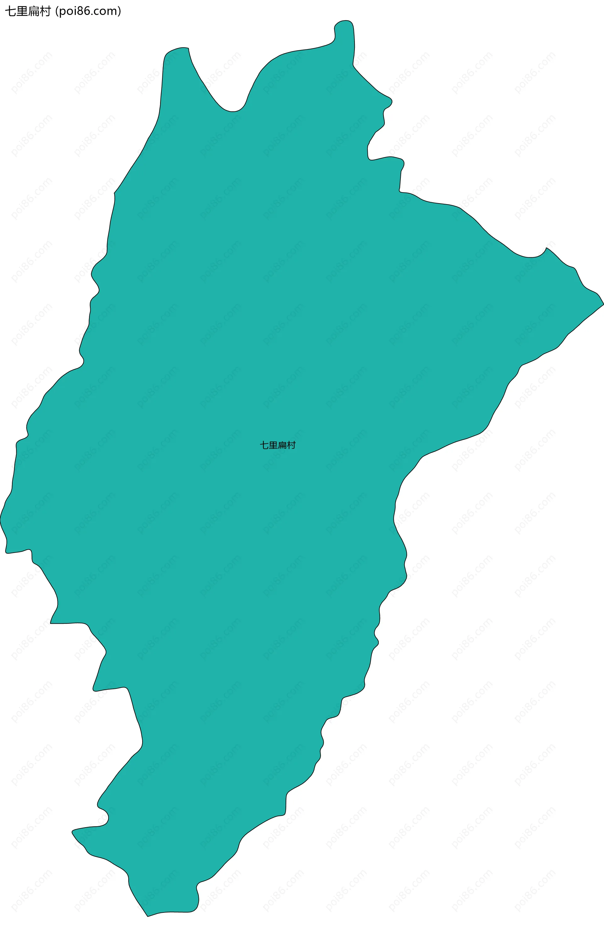 七里扁村边界地图