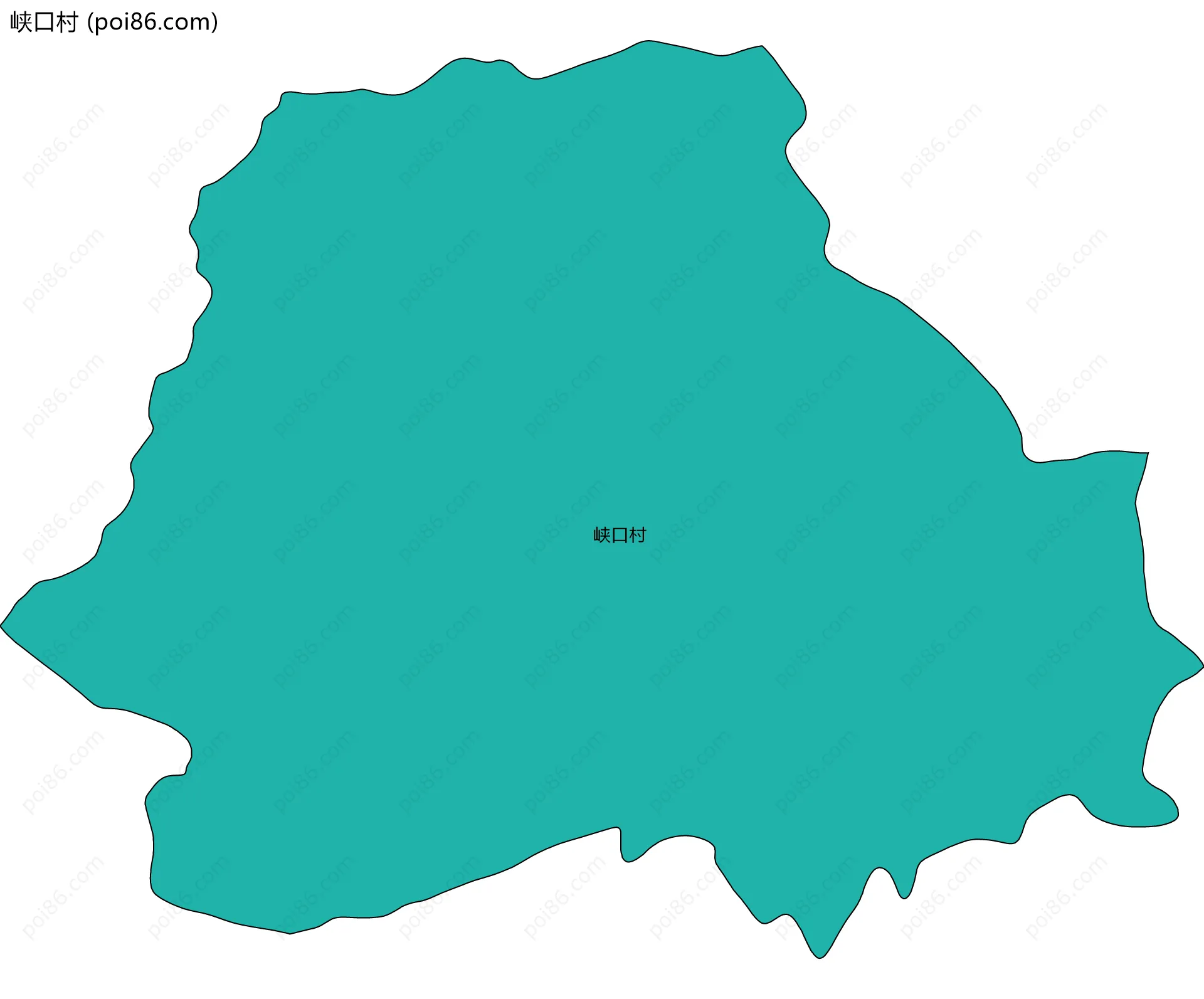 峡口村边界地图