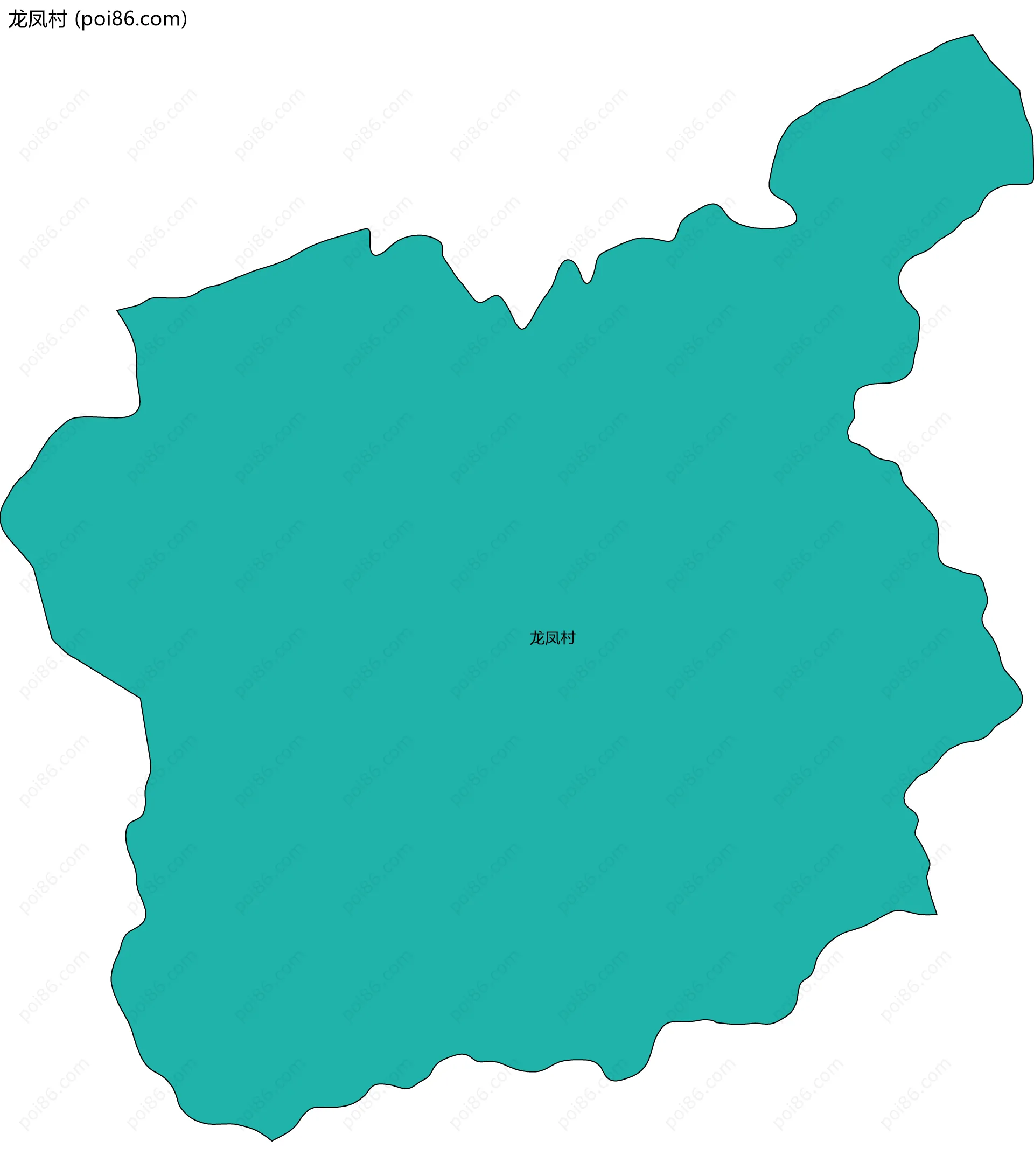 龙凤村边界地图