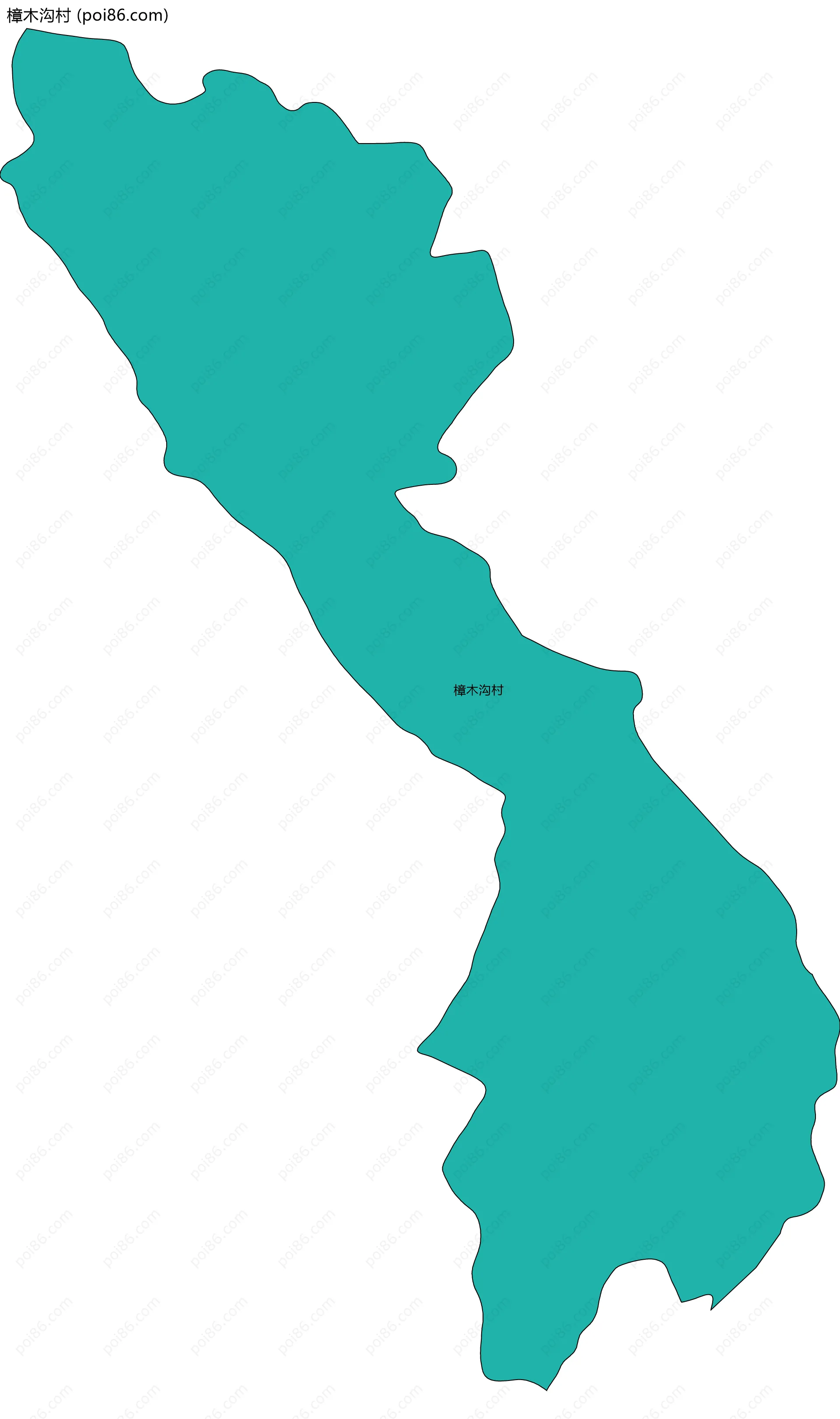 樟木沟村边界地图