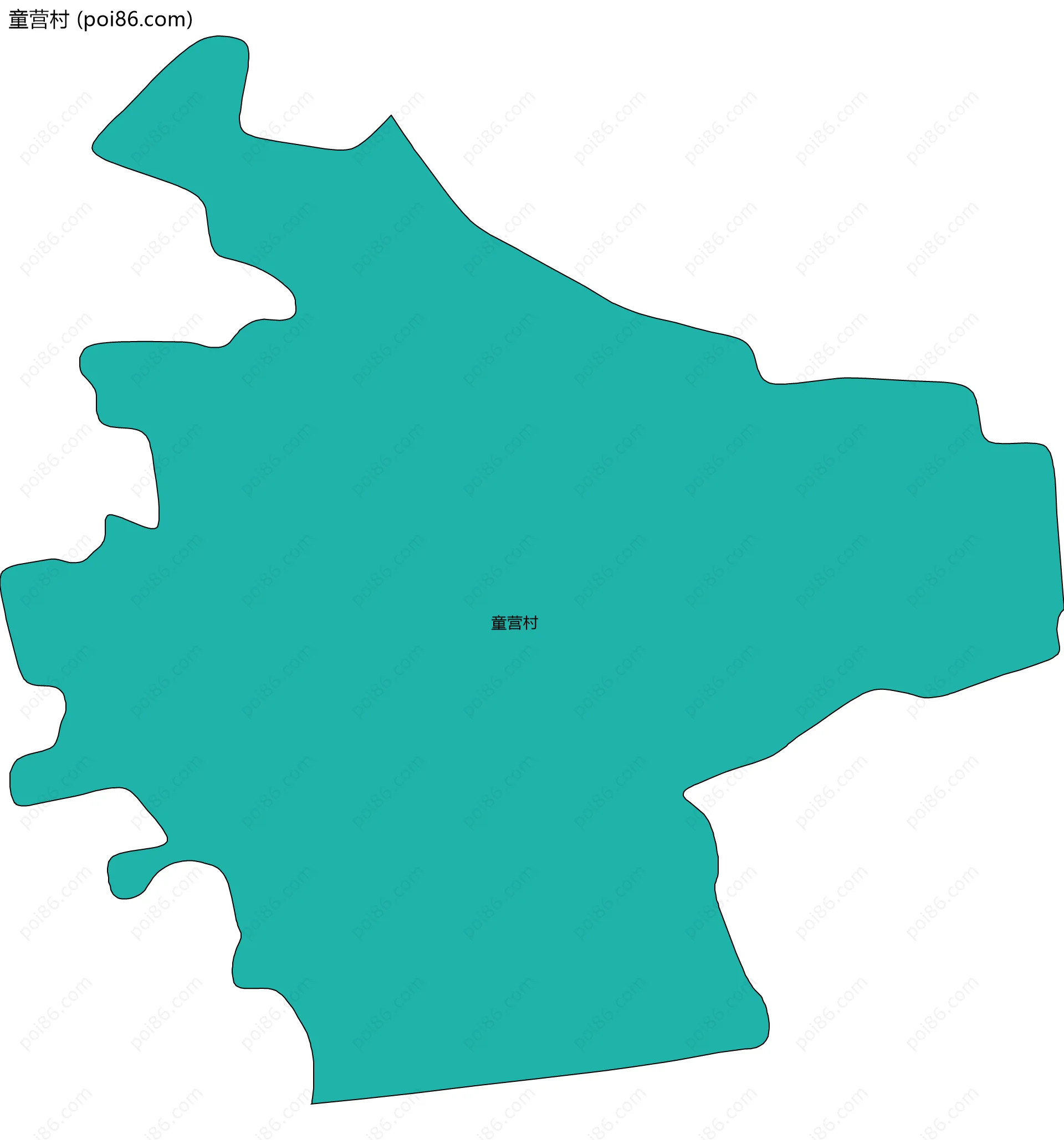 童营村边界地图