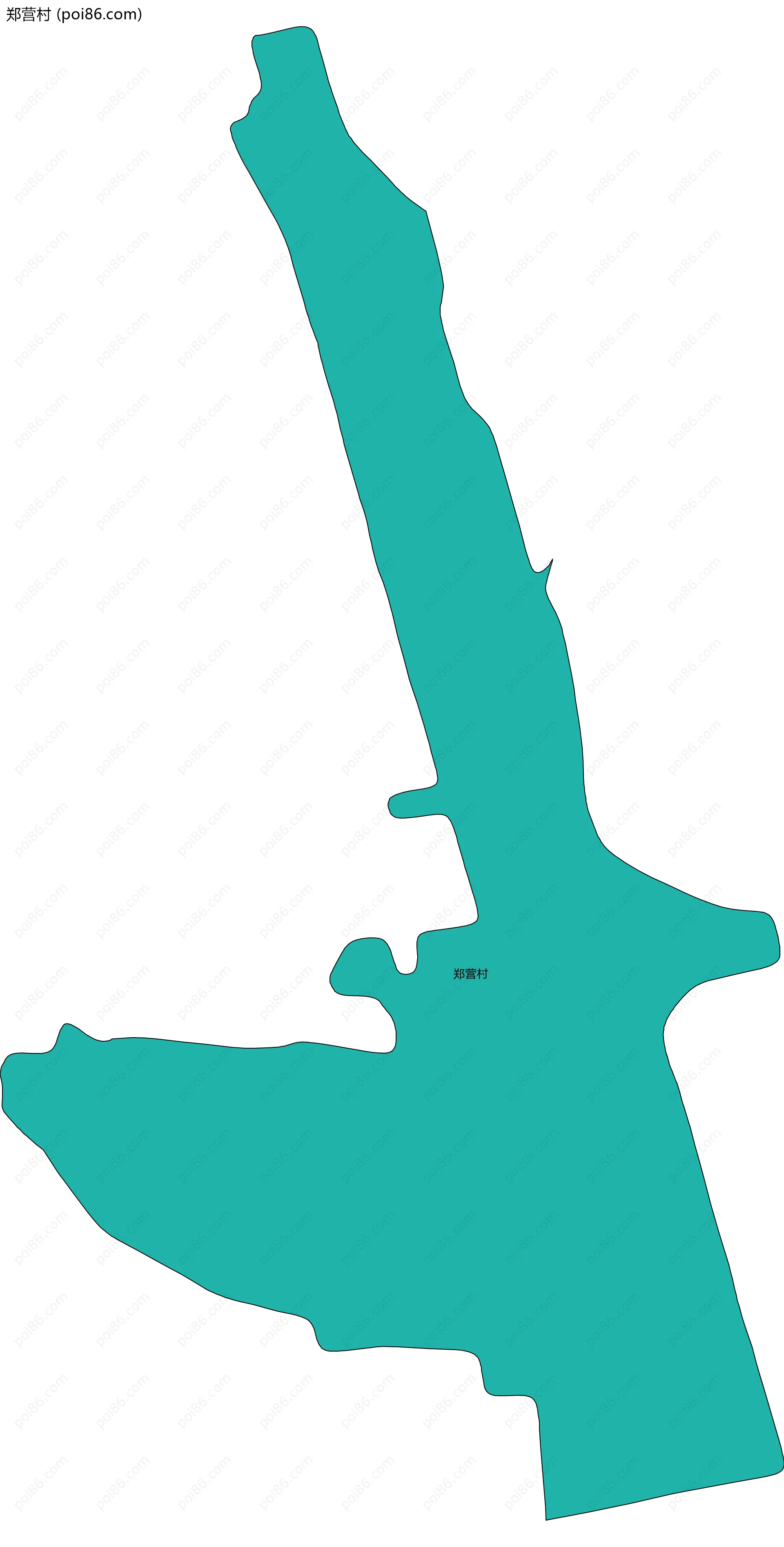 郑营村边界地图