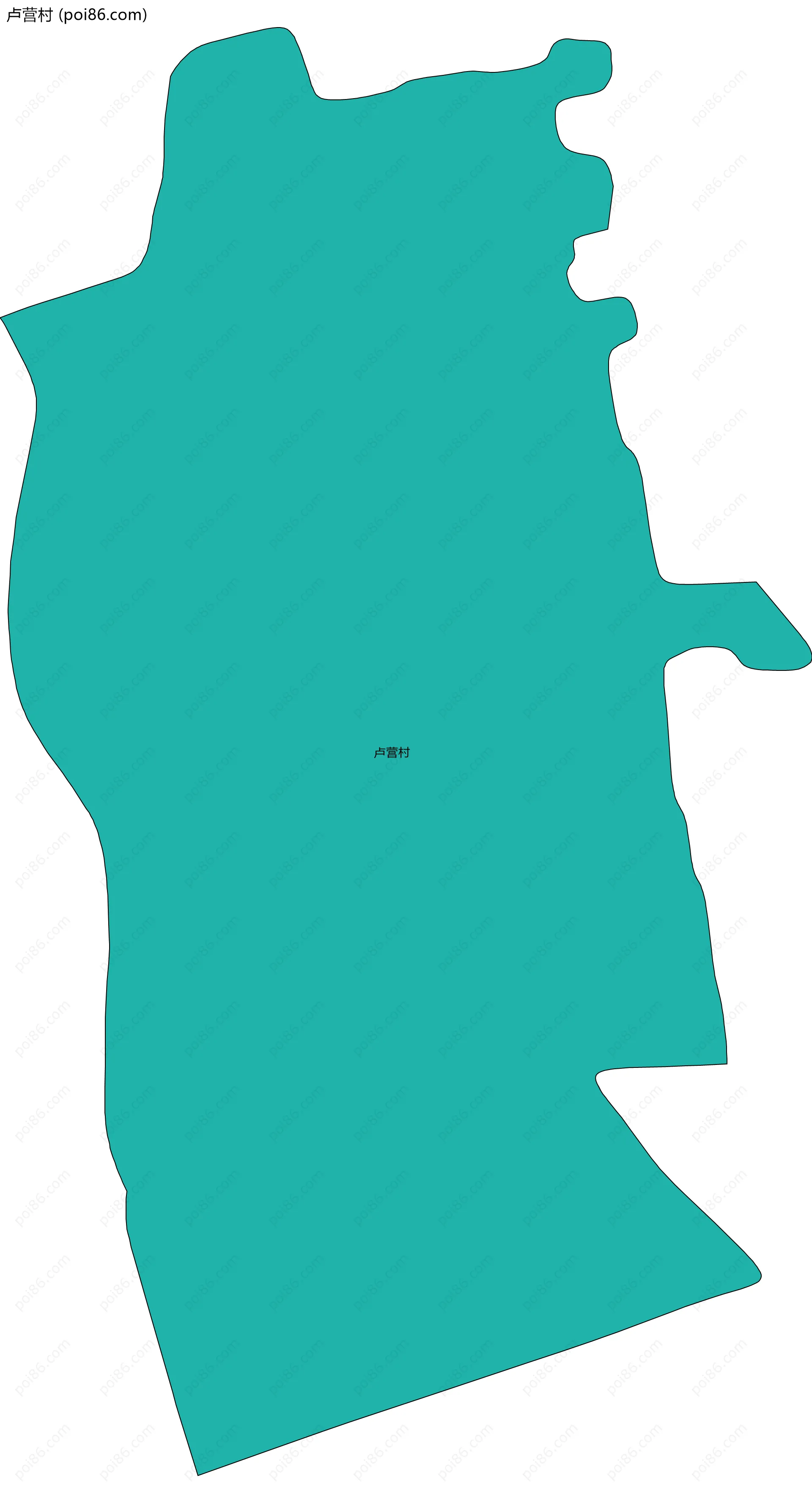 卢营村边界地图