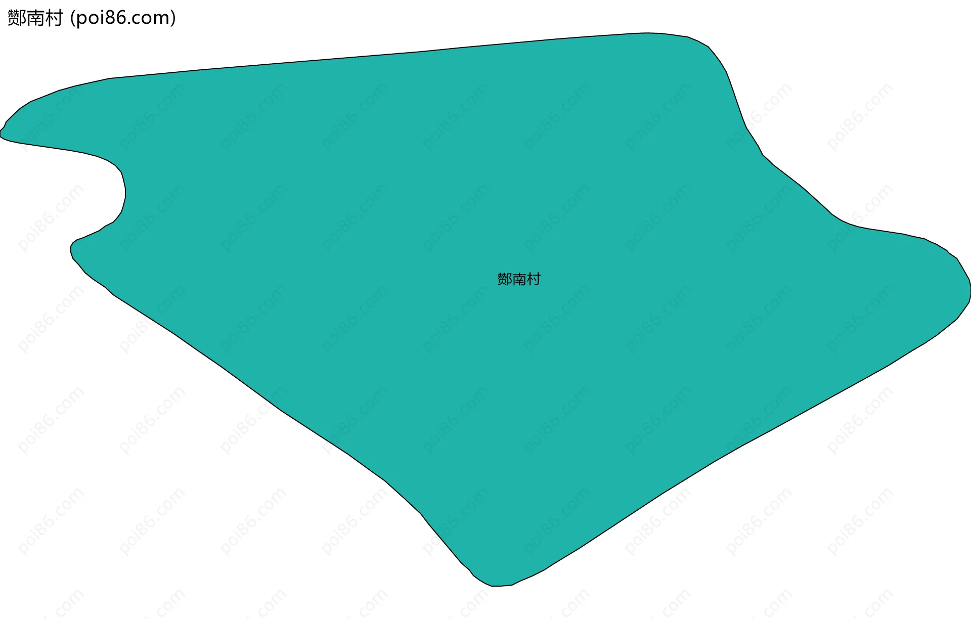 酂南村边界地图