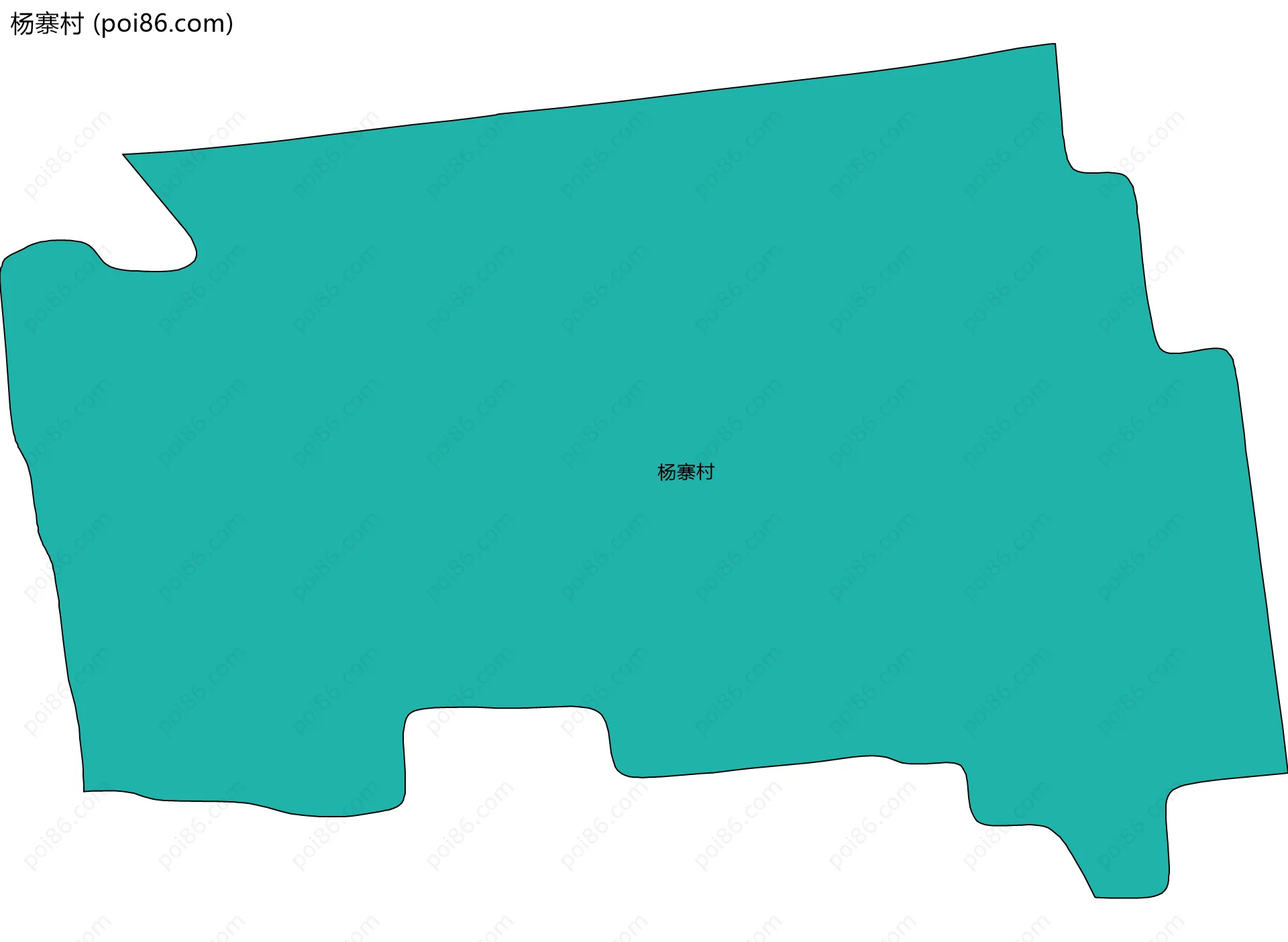 杨寨村边界地图