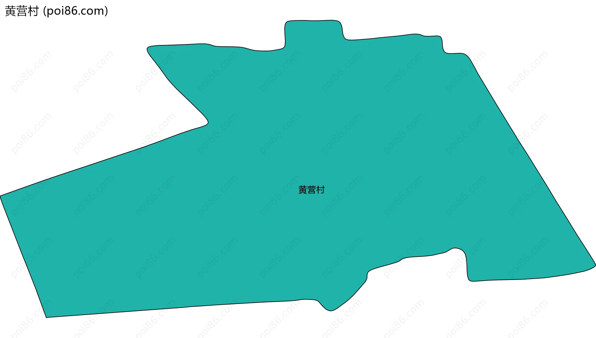 黄营村边界地图