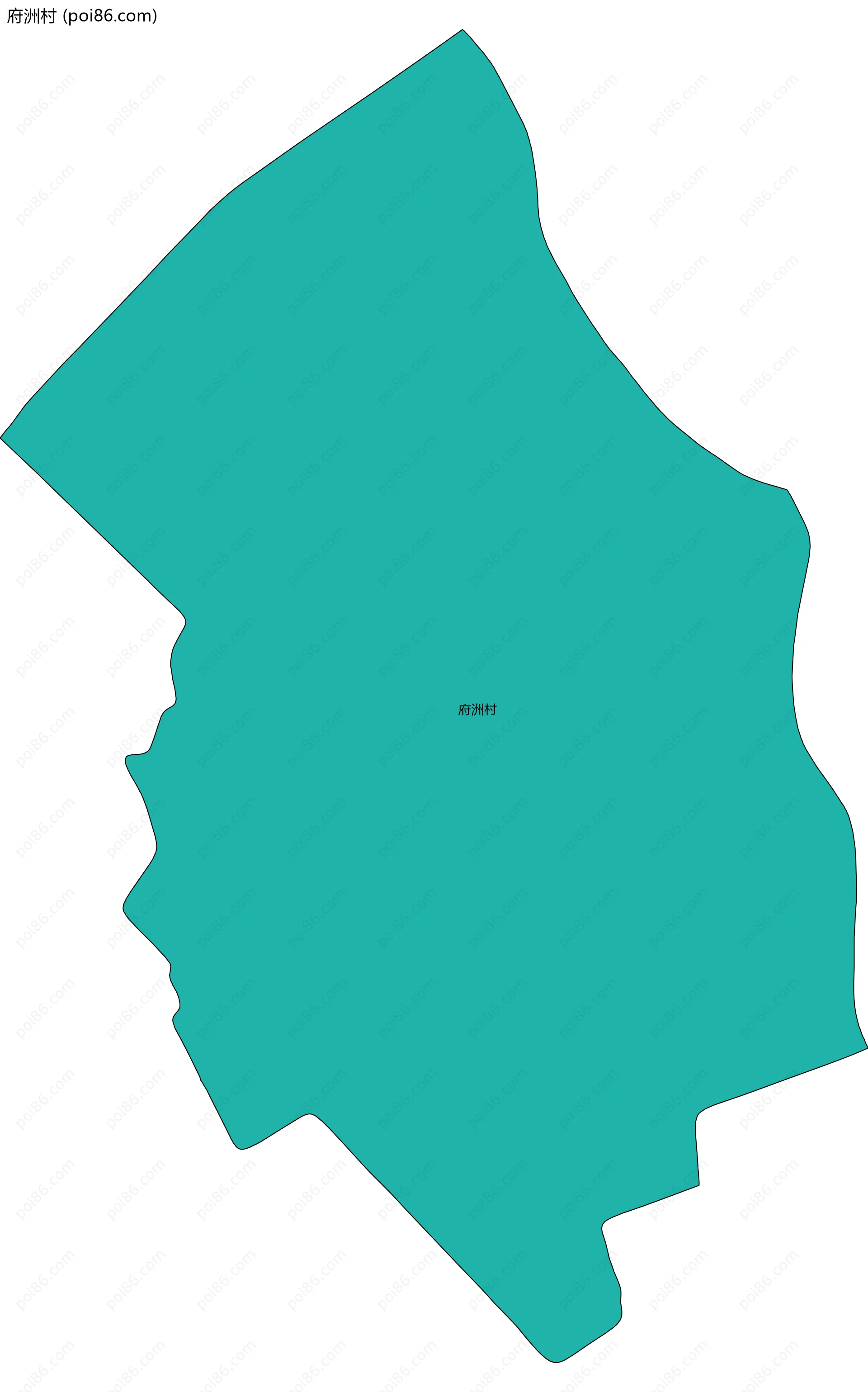 府洲村边界地图