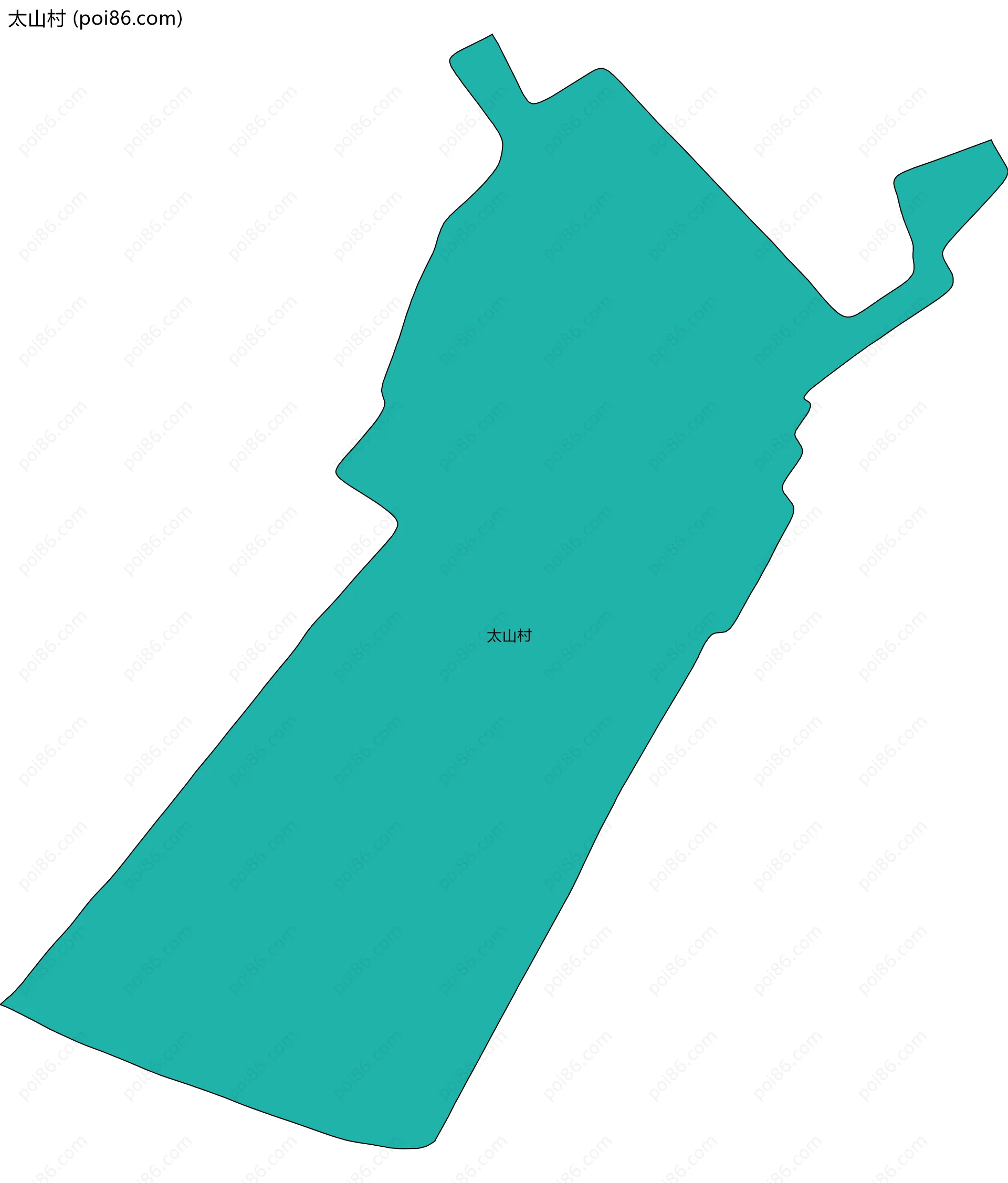 太山村边界地图