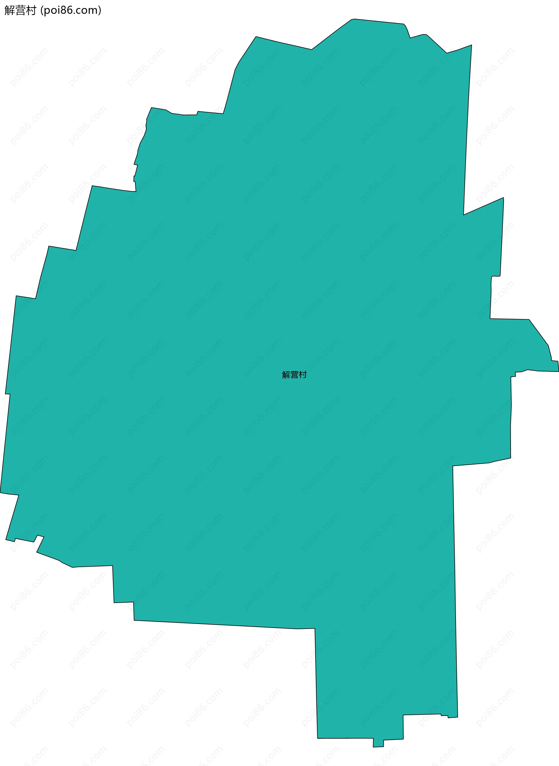 解营村边界地图