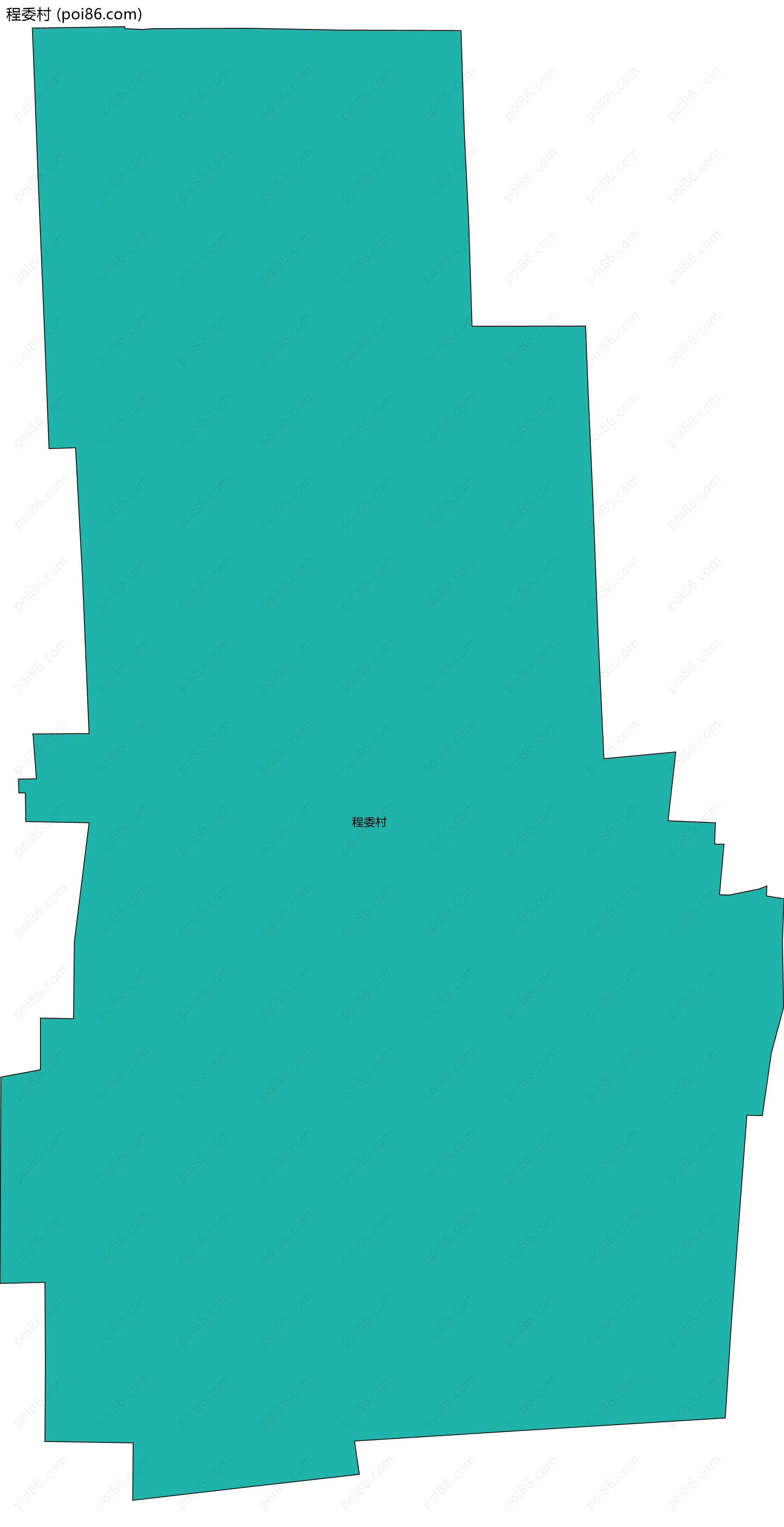 程委村边界地图