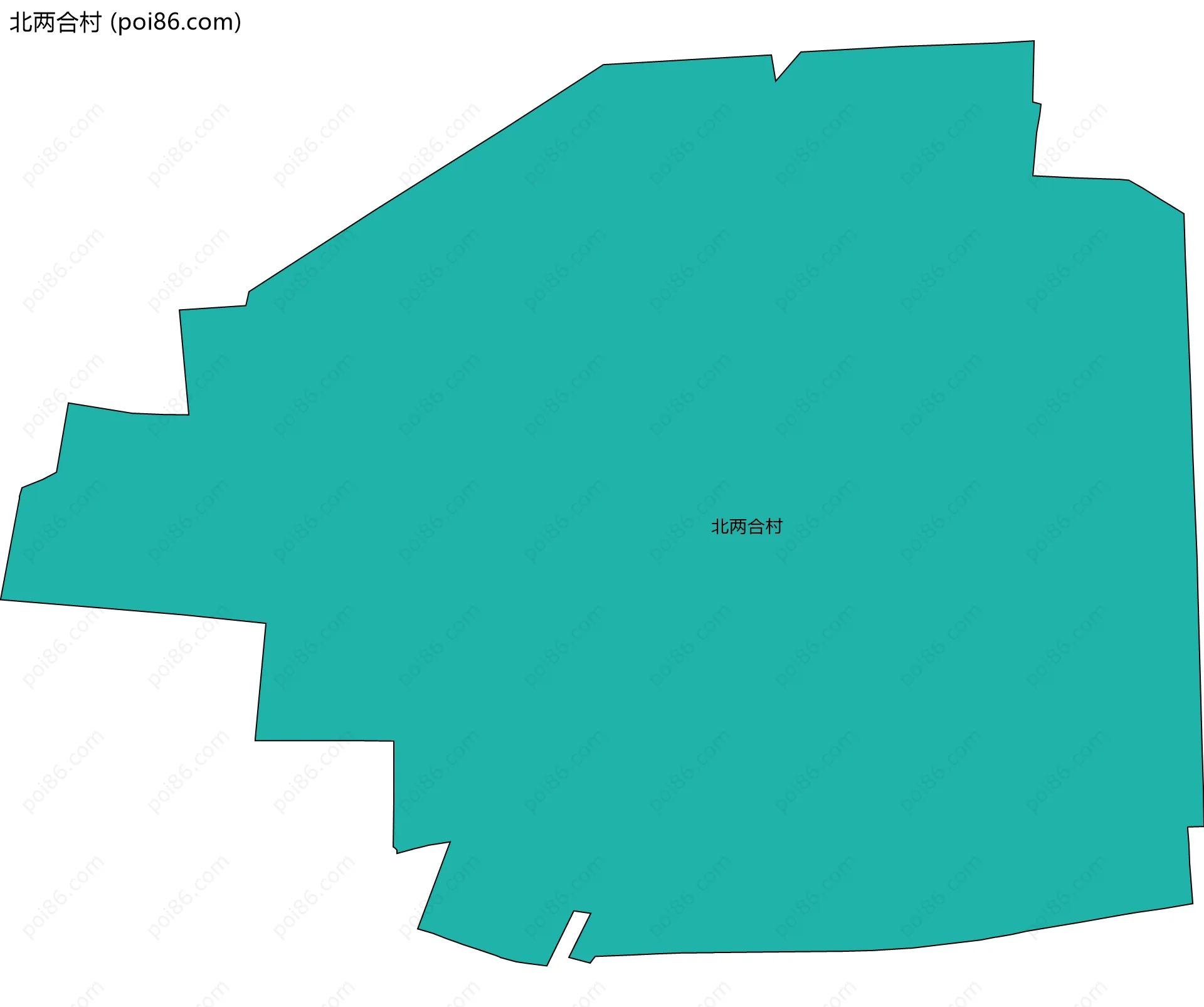 北两合村边界地图