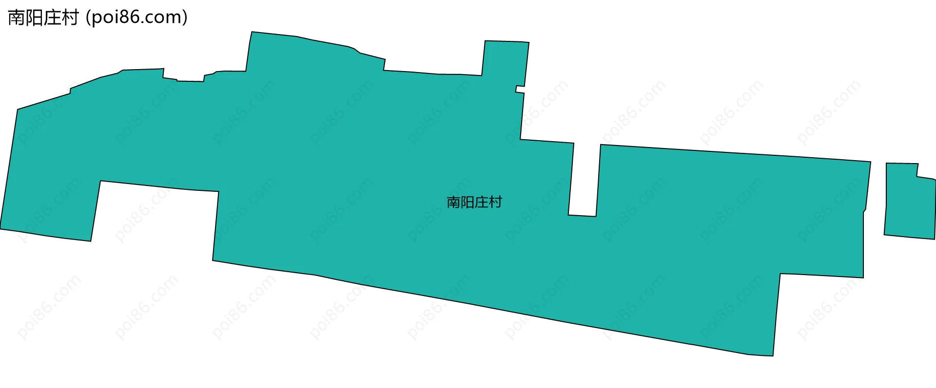 南阳庄村边界地图