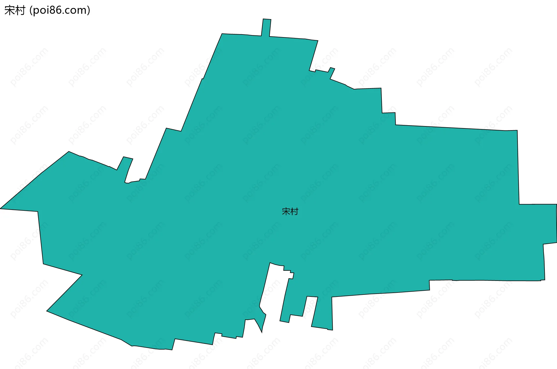 宋村边界地图