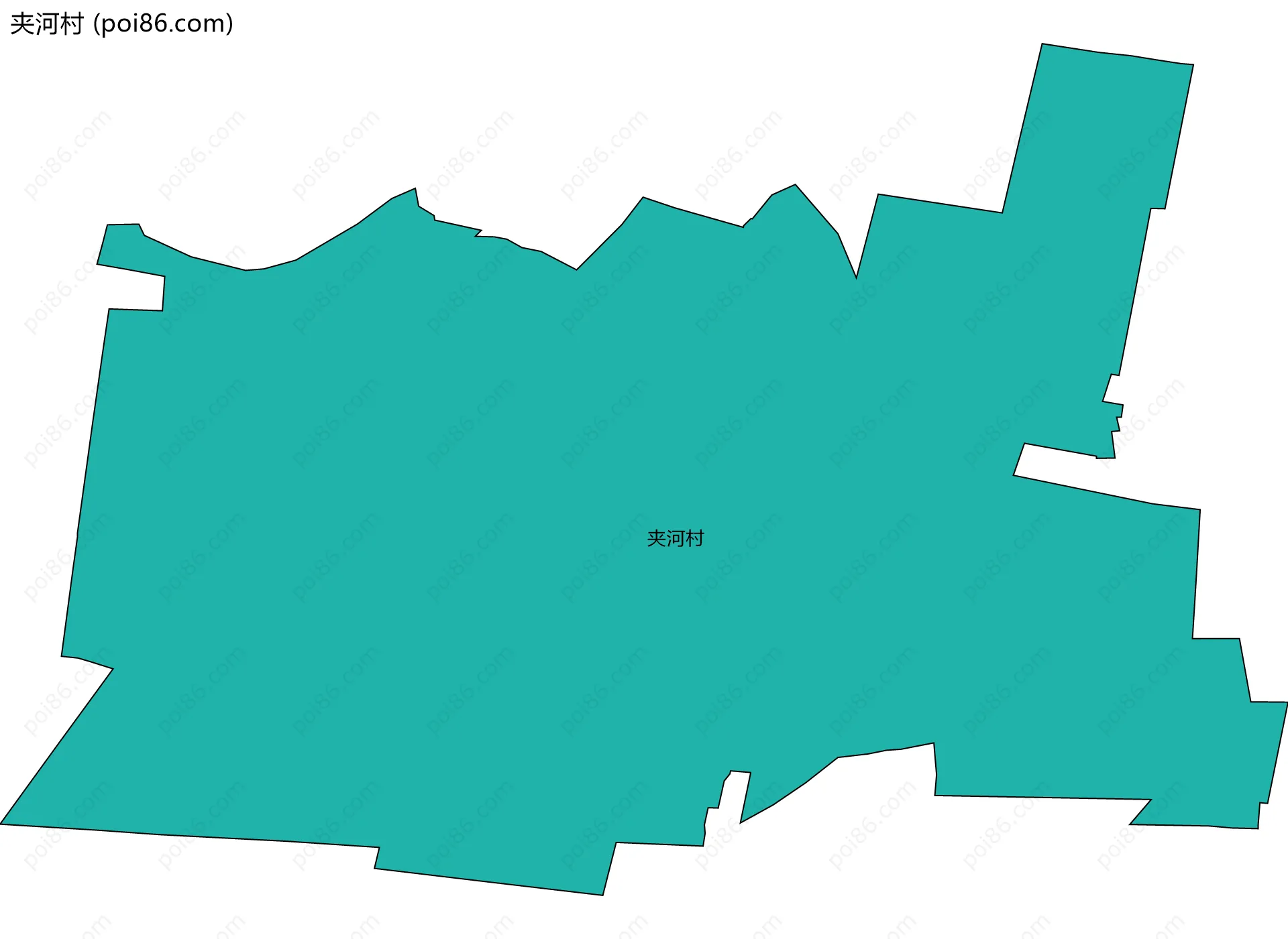 夹河村边界地图