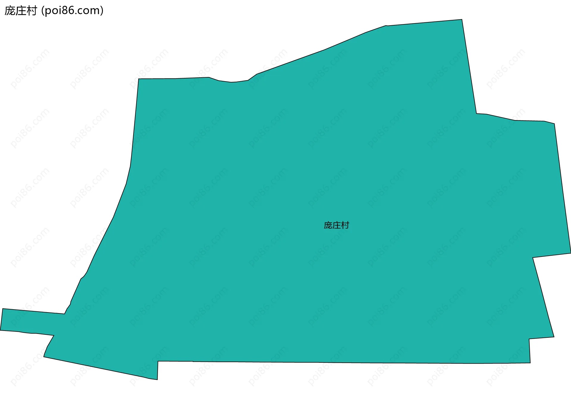 庞庄村边界地图