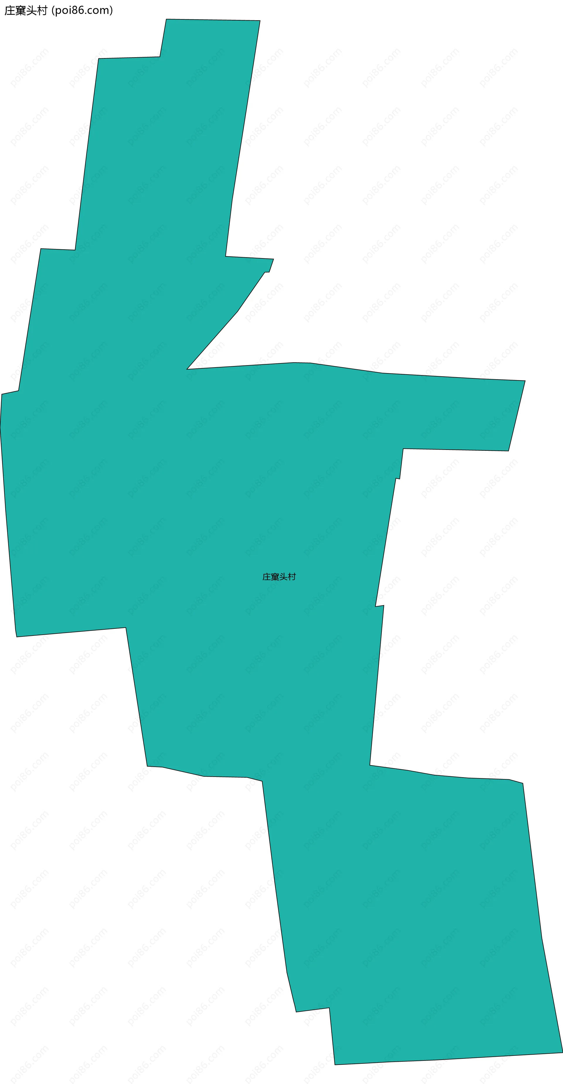 庄窠头村边界地图