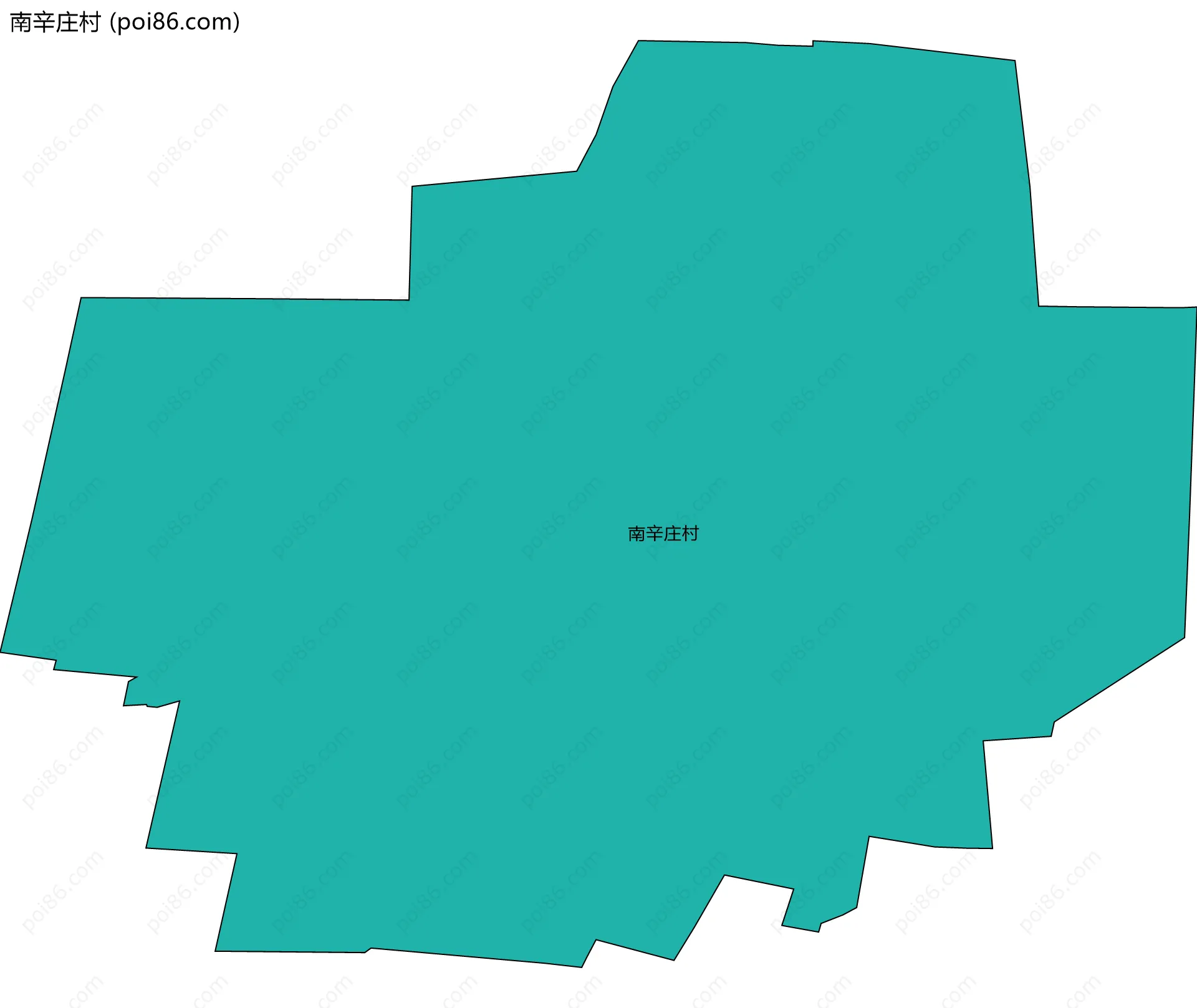 南辛庄村边界地图
