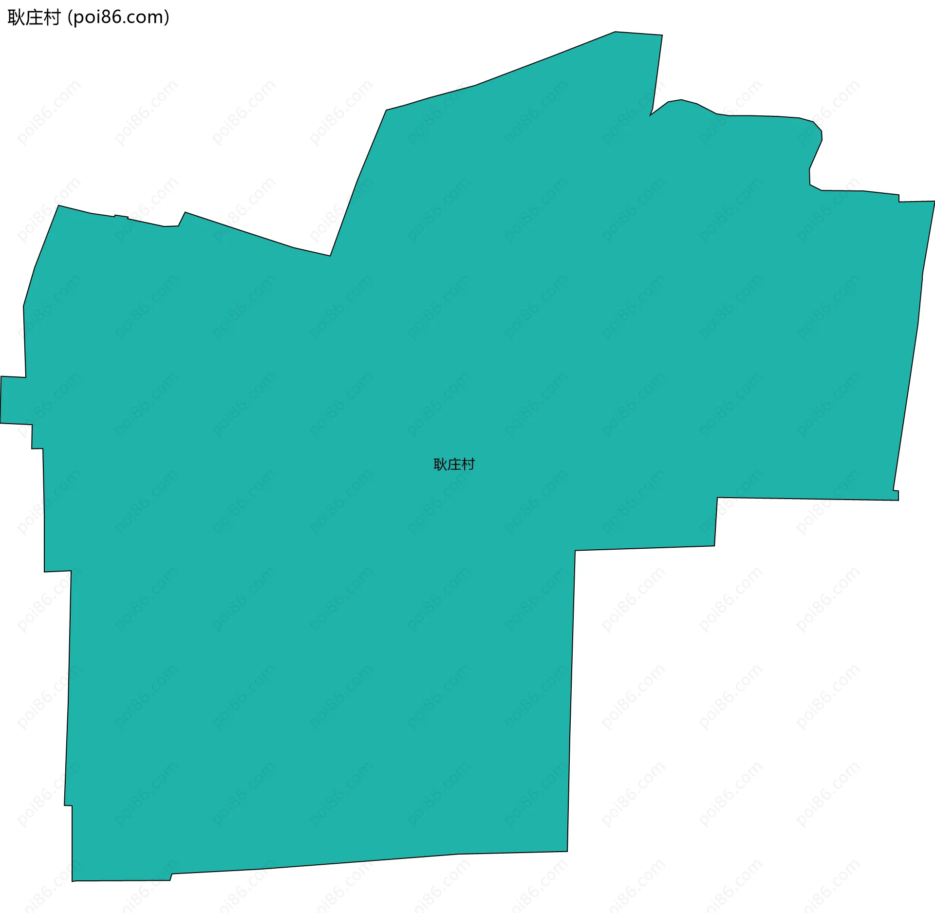 耿庄村边界地图