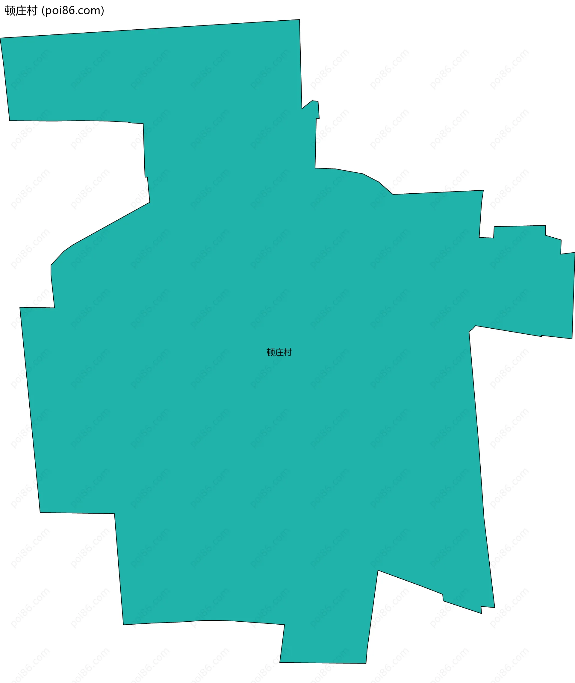 顿庄村边界地图