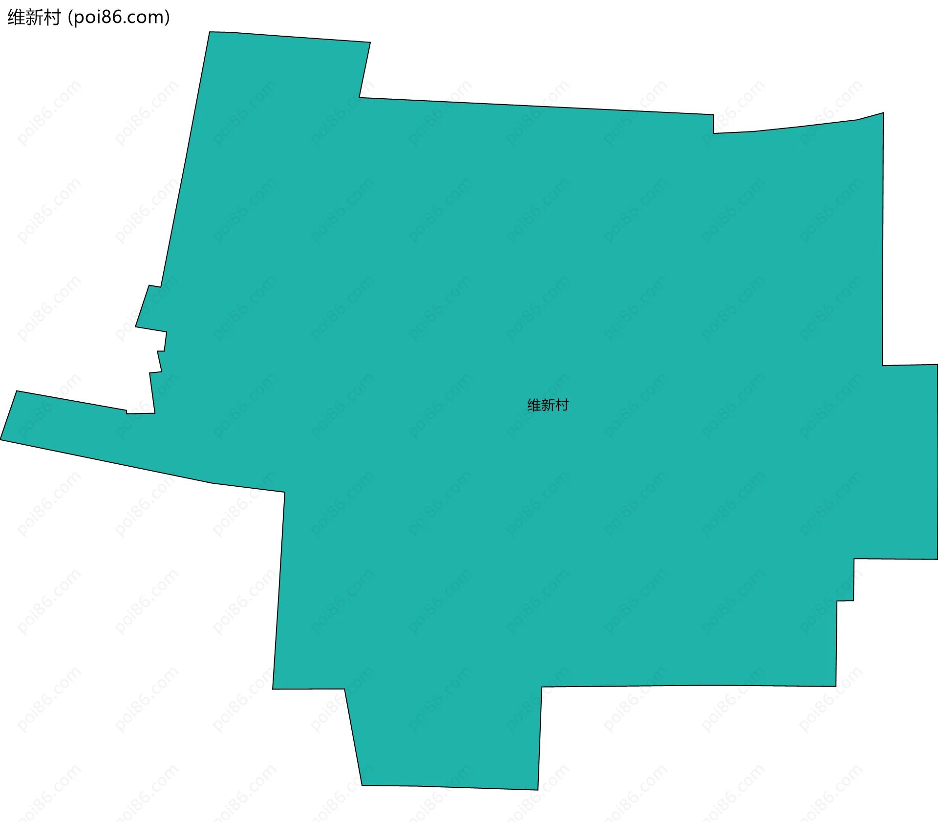 维新村边界地图