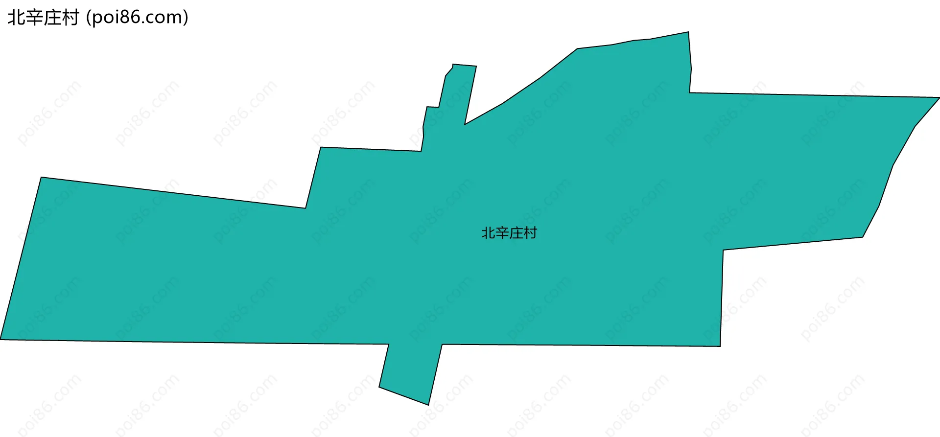 北辛庄村边界地图