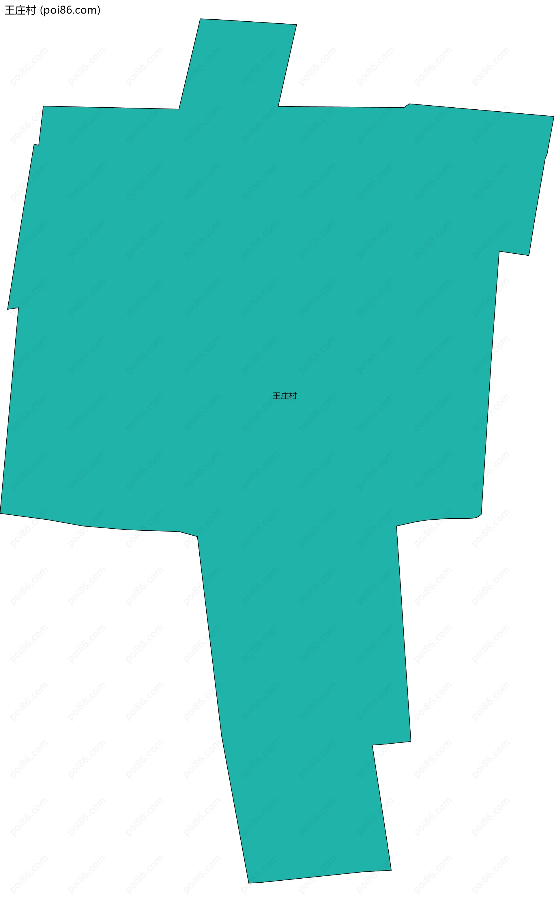 王庄村边界地图