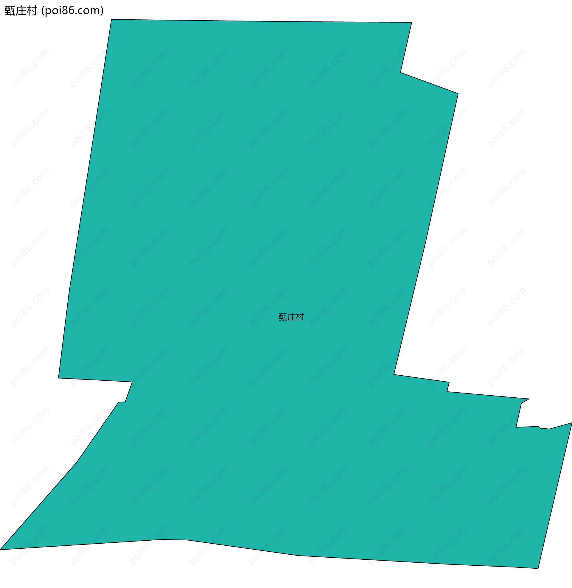 甄庄村边界地图