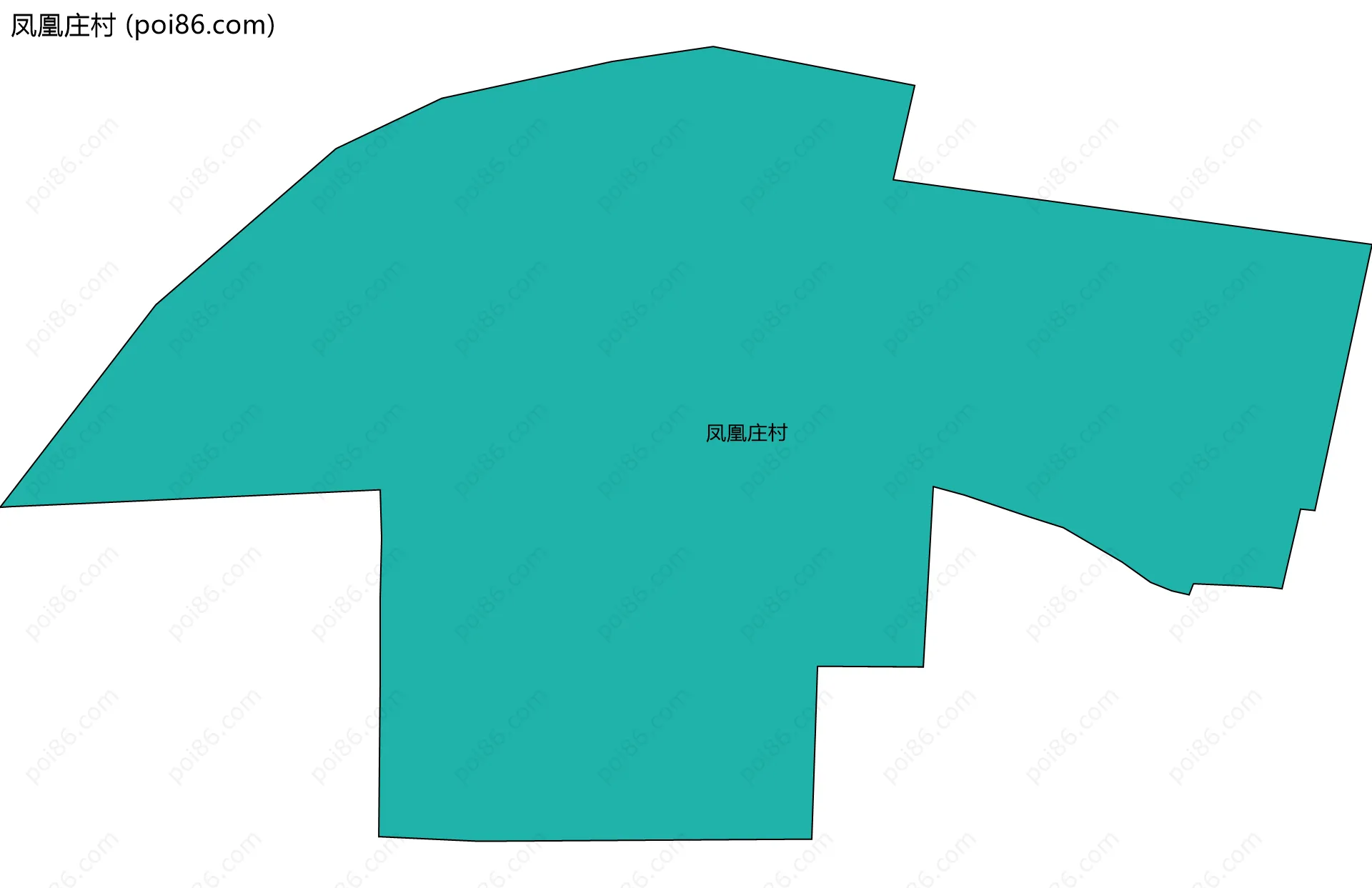 凤凰庄村边界地图