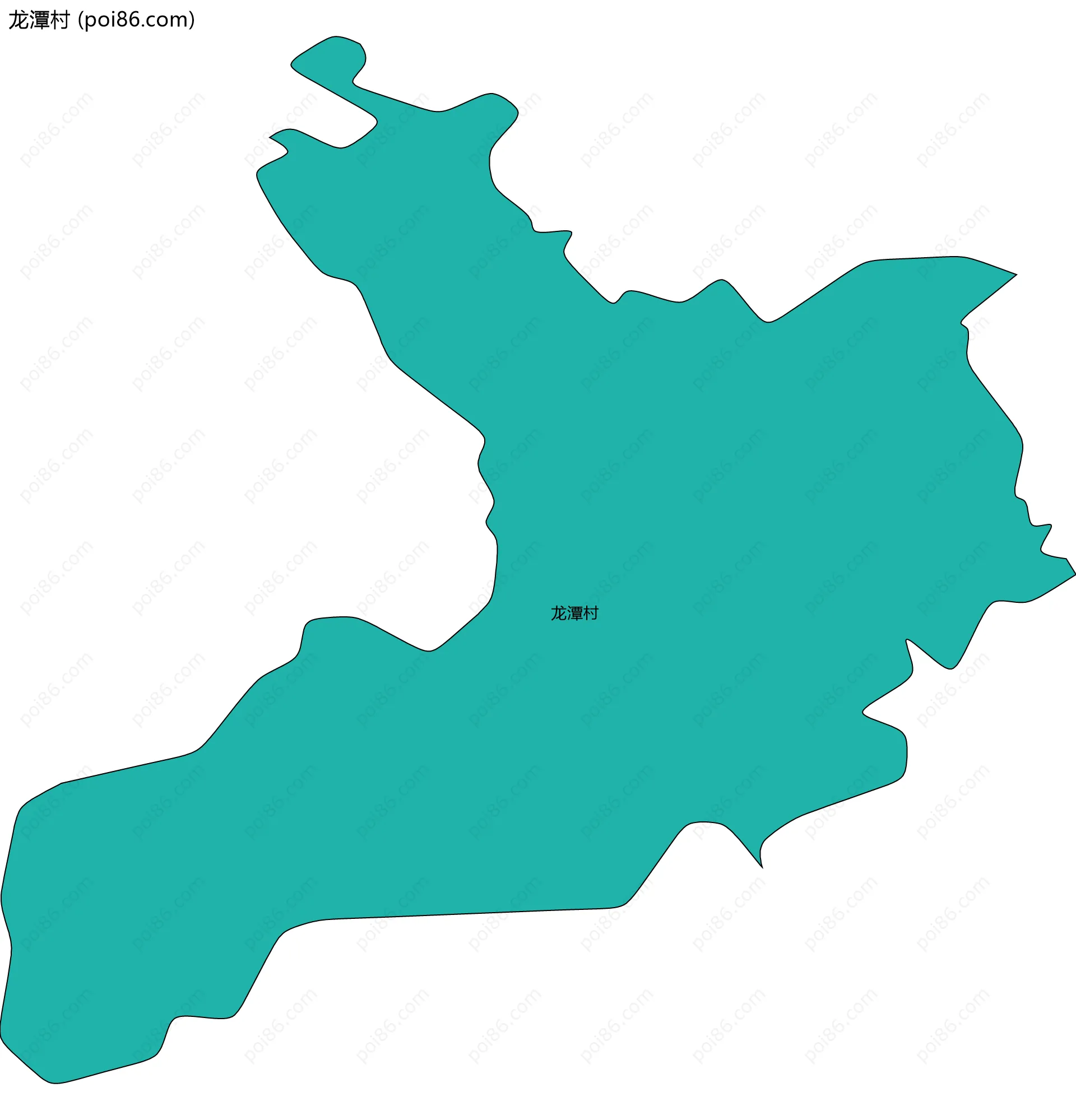 龙潭村边界地图