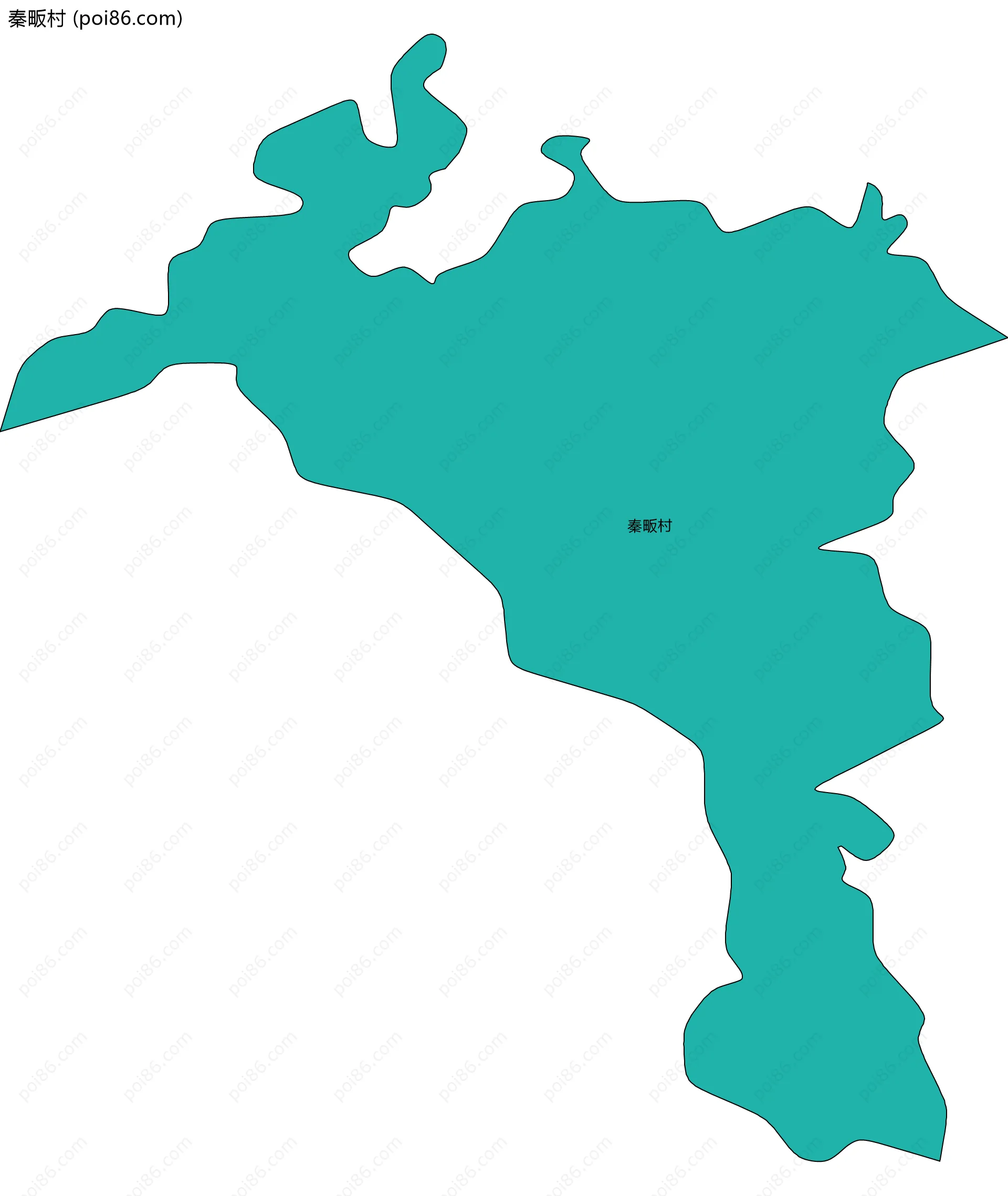 秦畈村边界地图