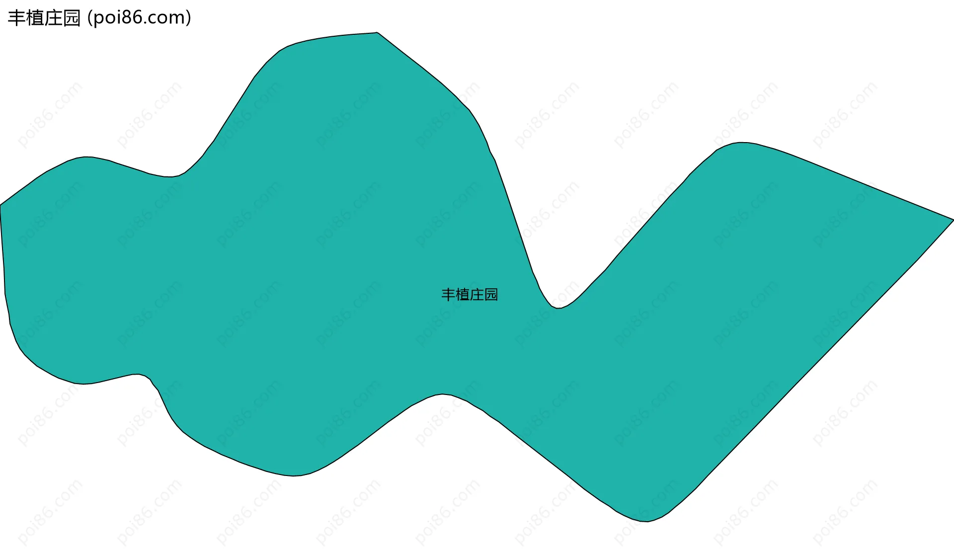 丰植庄园边界地图